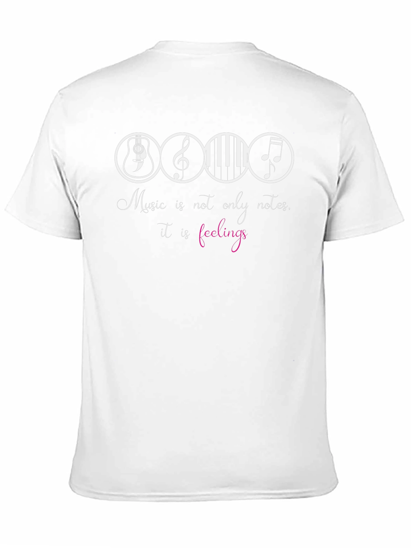 Music Notes Graphic Tee - Soft Style