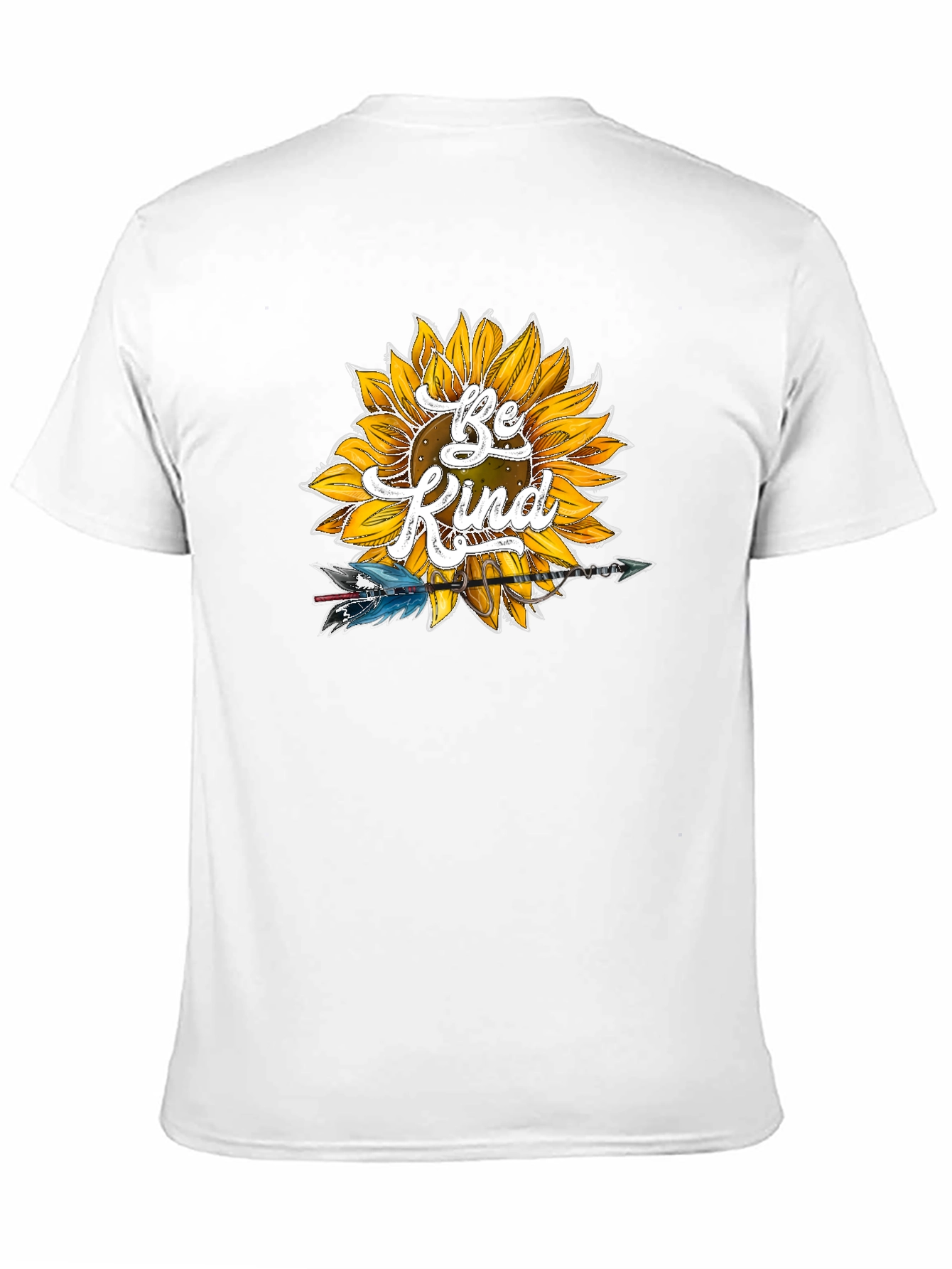 Be Kind Sunflower Graphic Tee - Soft Black Shirt