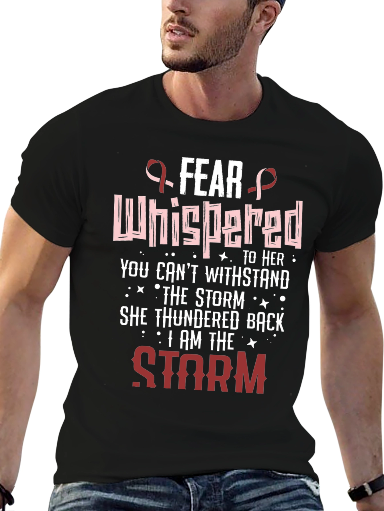 Fear Whispered I Am The Storm Graphic Tee