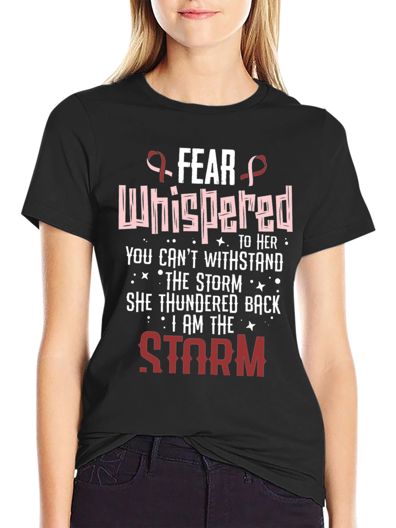 Fear Whispered I Am The Storm Graphic Tee