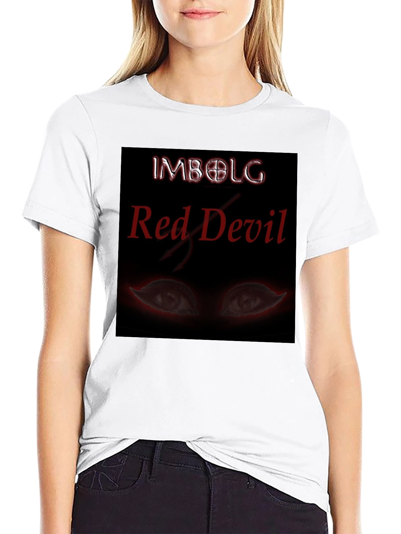 Imbolg Red Devil Graphic Black T-Shirt