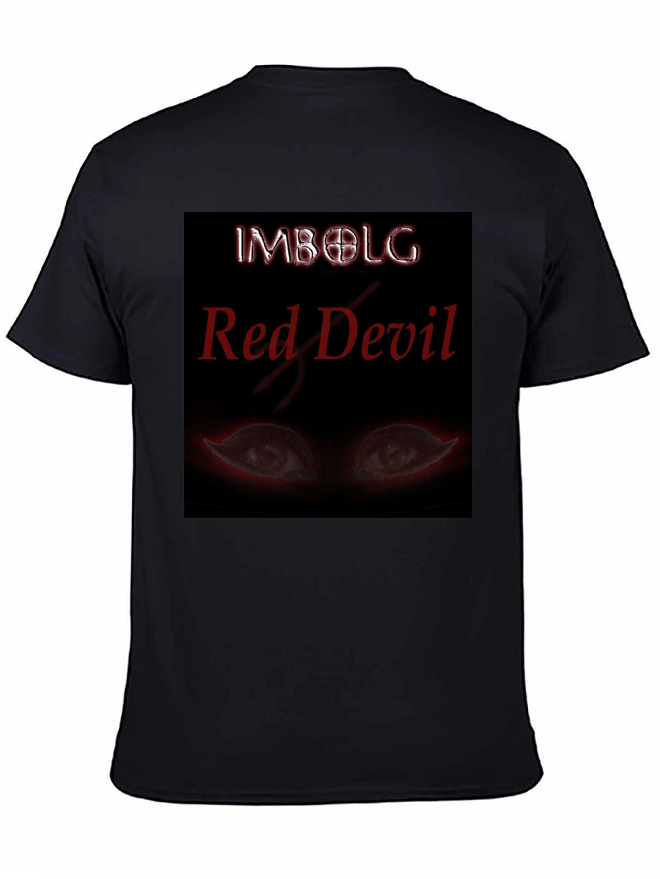 Imbolg Red Devil Graphic Black T-Shirt