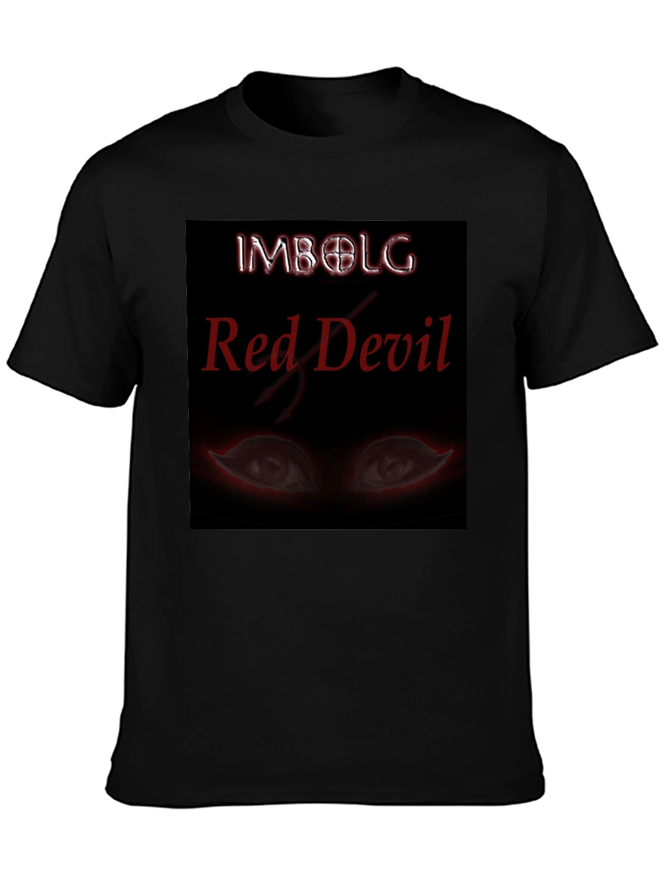 Imbolg Red Devil Graphic Black T-Shirt