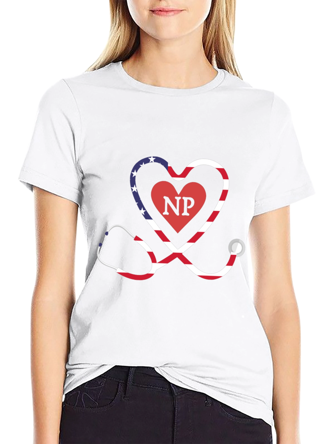 Nurse Practitioner Stethoscope Heart T-Shirt