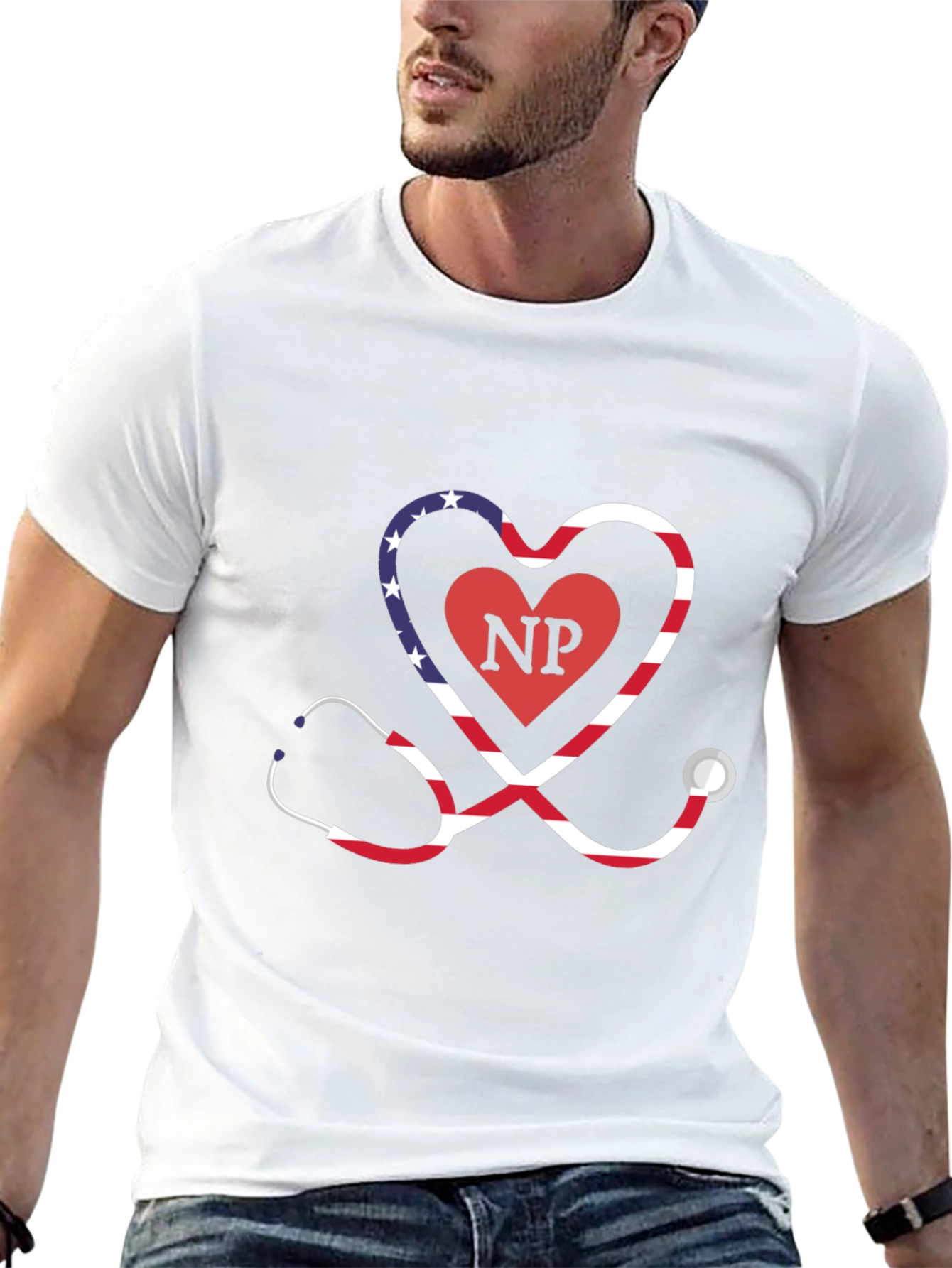 Nurse Practitioner Stethoscope Heart T-Shirt
