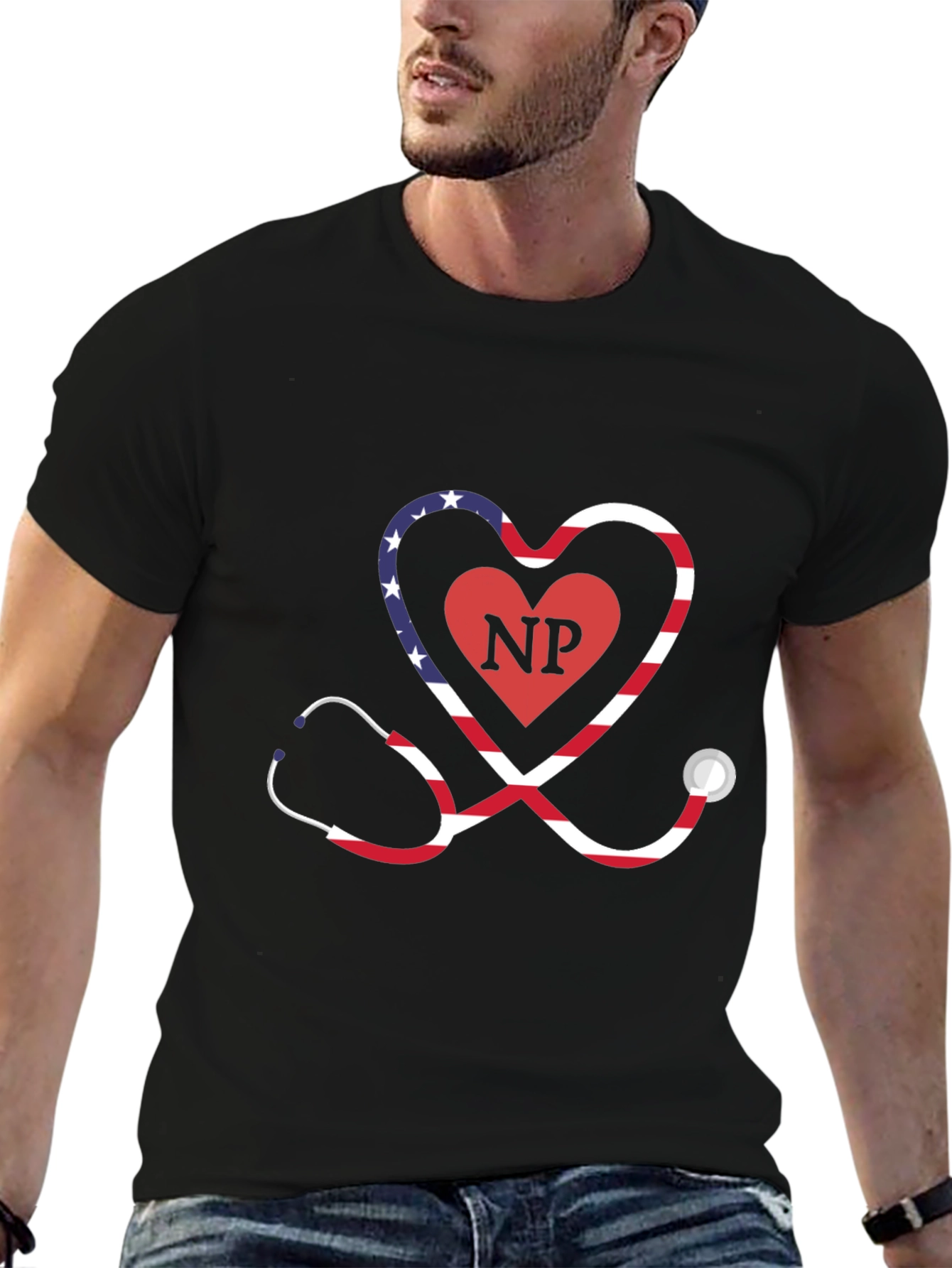 Nurse Practitioner Stethoscope Heart T-Shirt