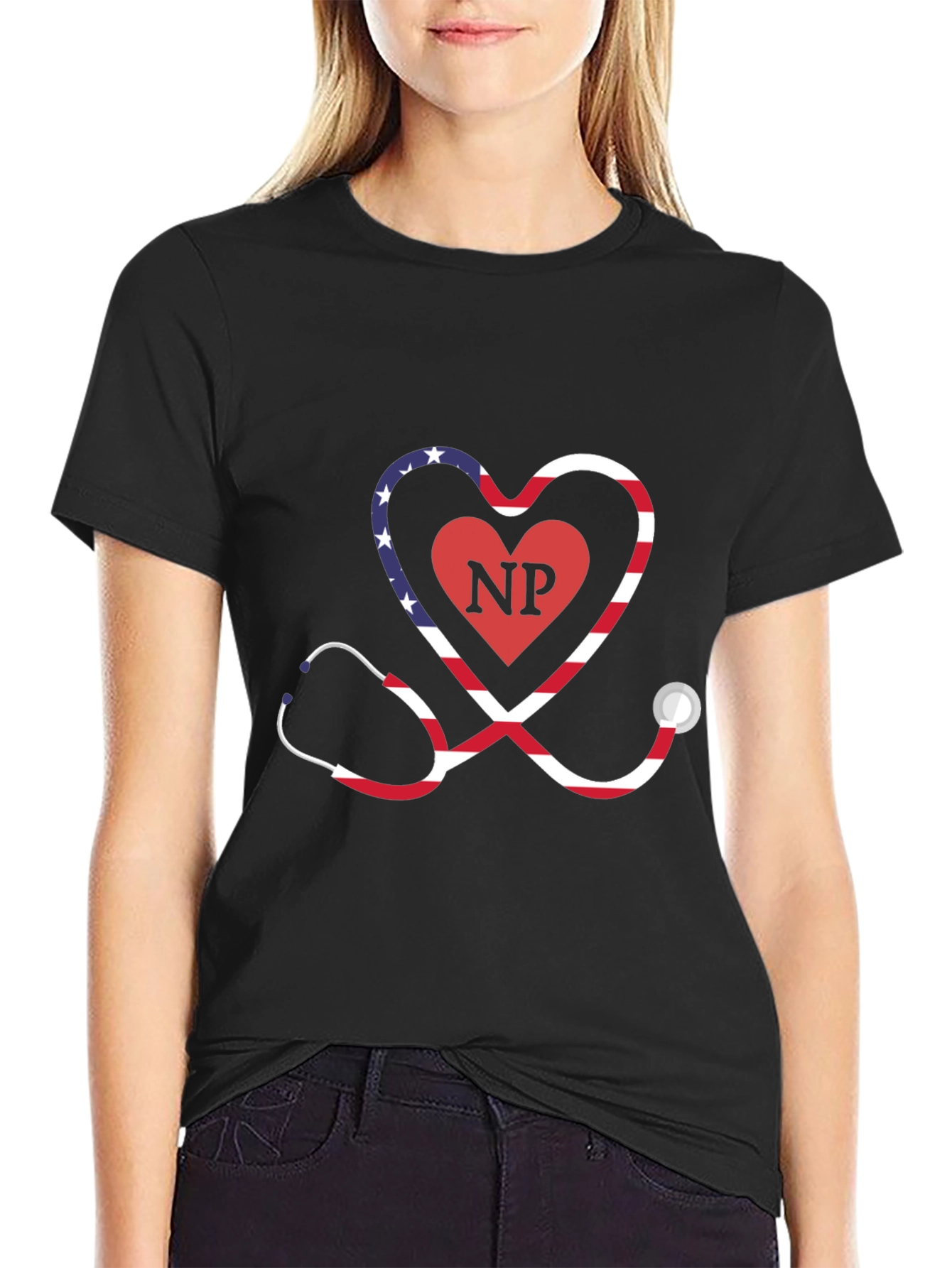 Nurse Practitioner Stethoscope Heart T-Shirt