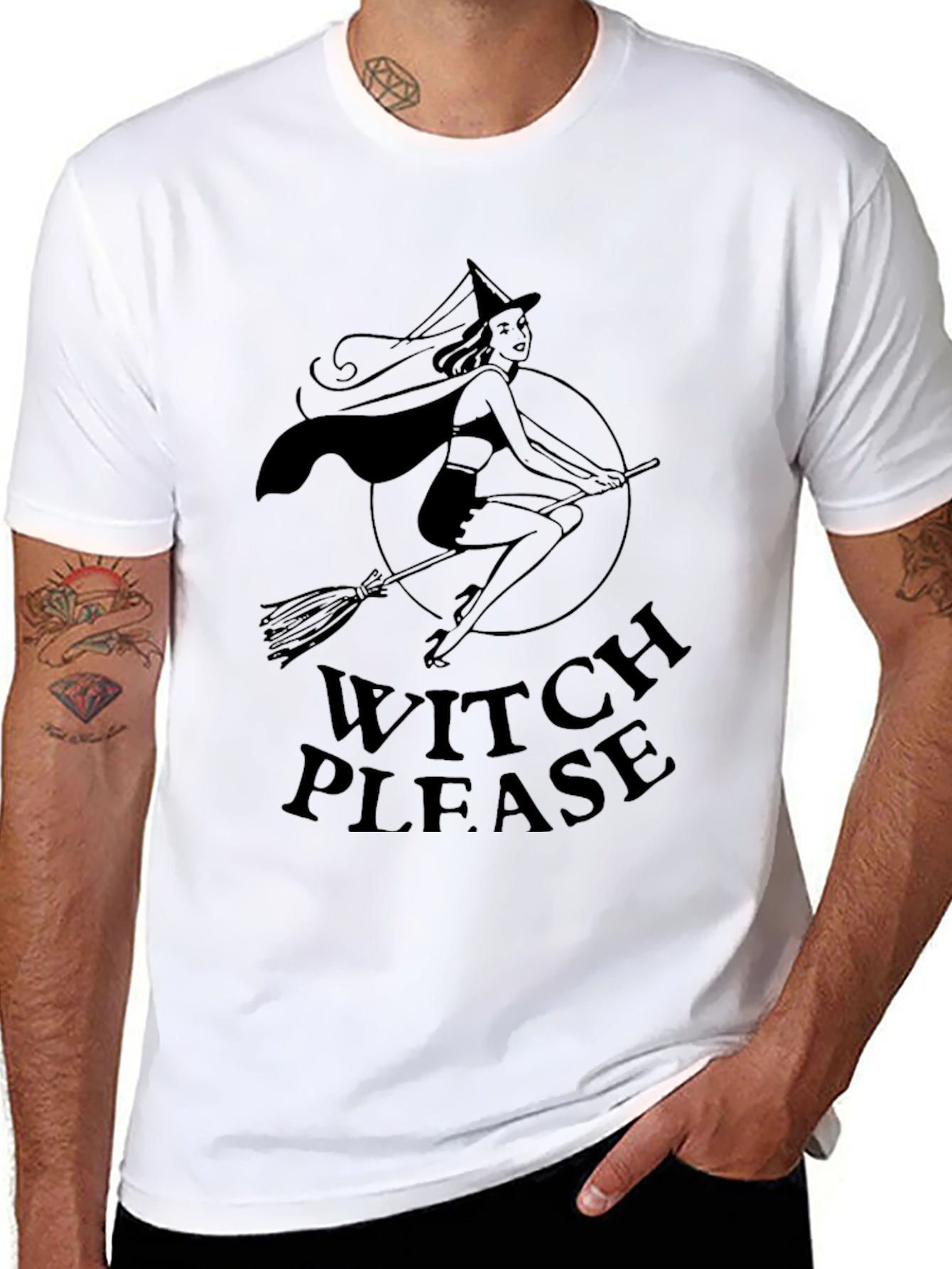 Witch Please T-Shirt - Halloween Novelty Tee