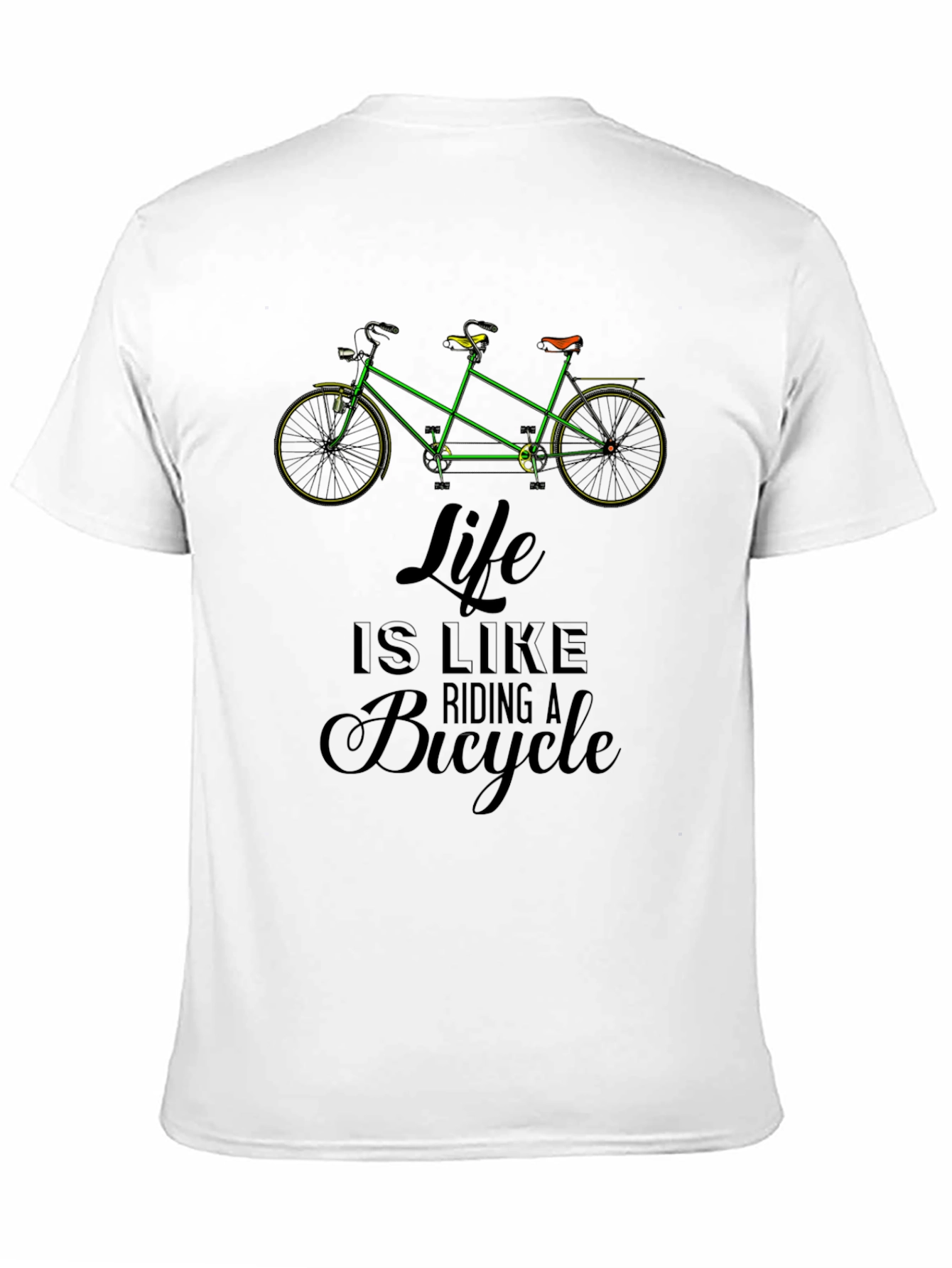 Life is Like Riding A Bicycle Graphic T-Shirt