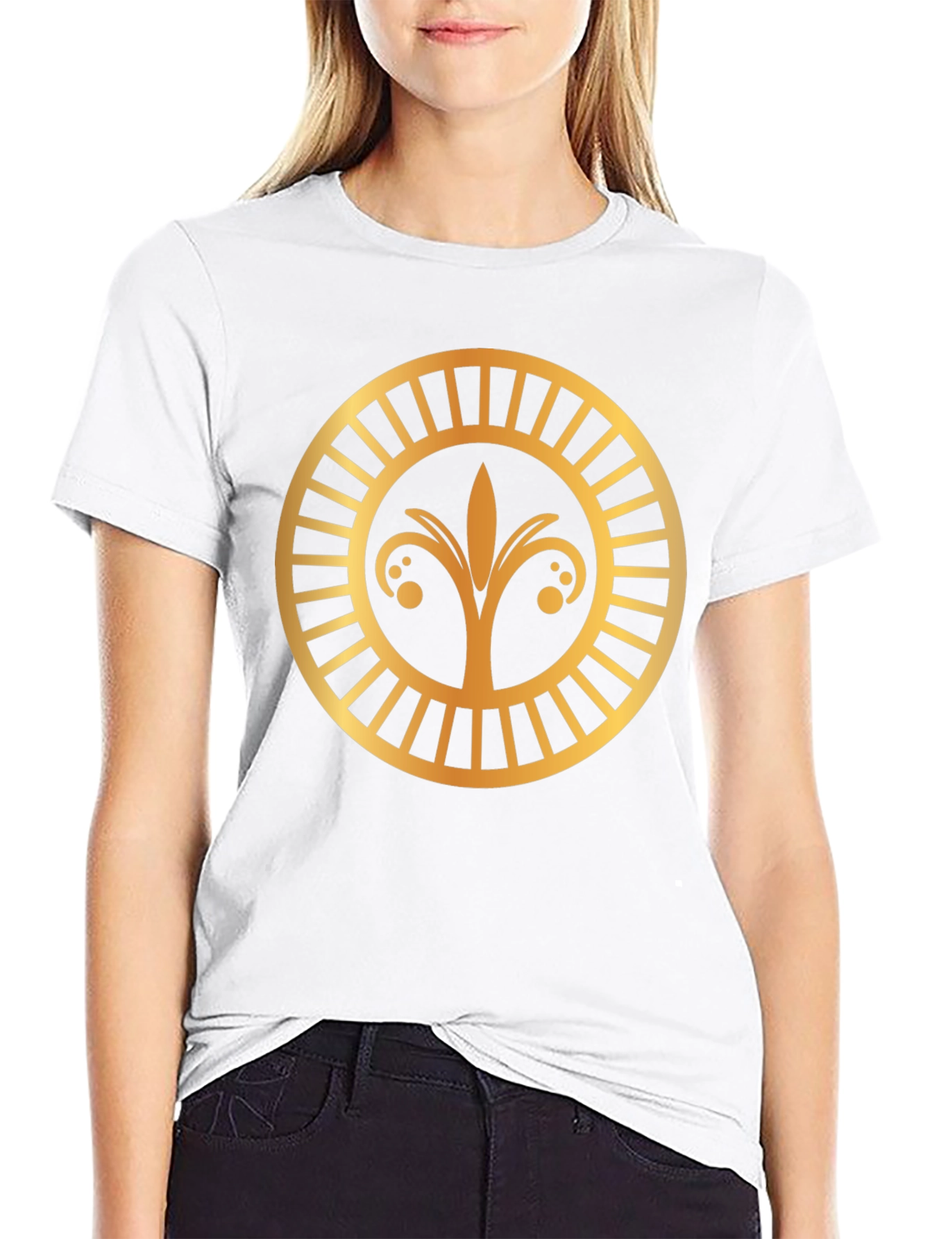 Golden Emblem Black T-Shirt