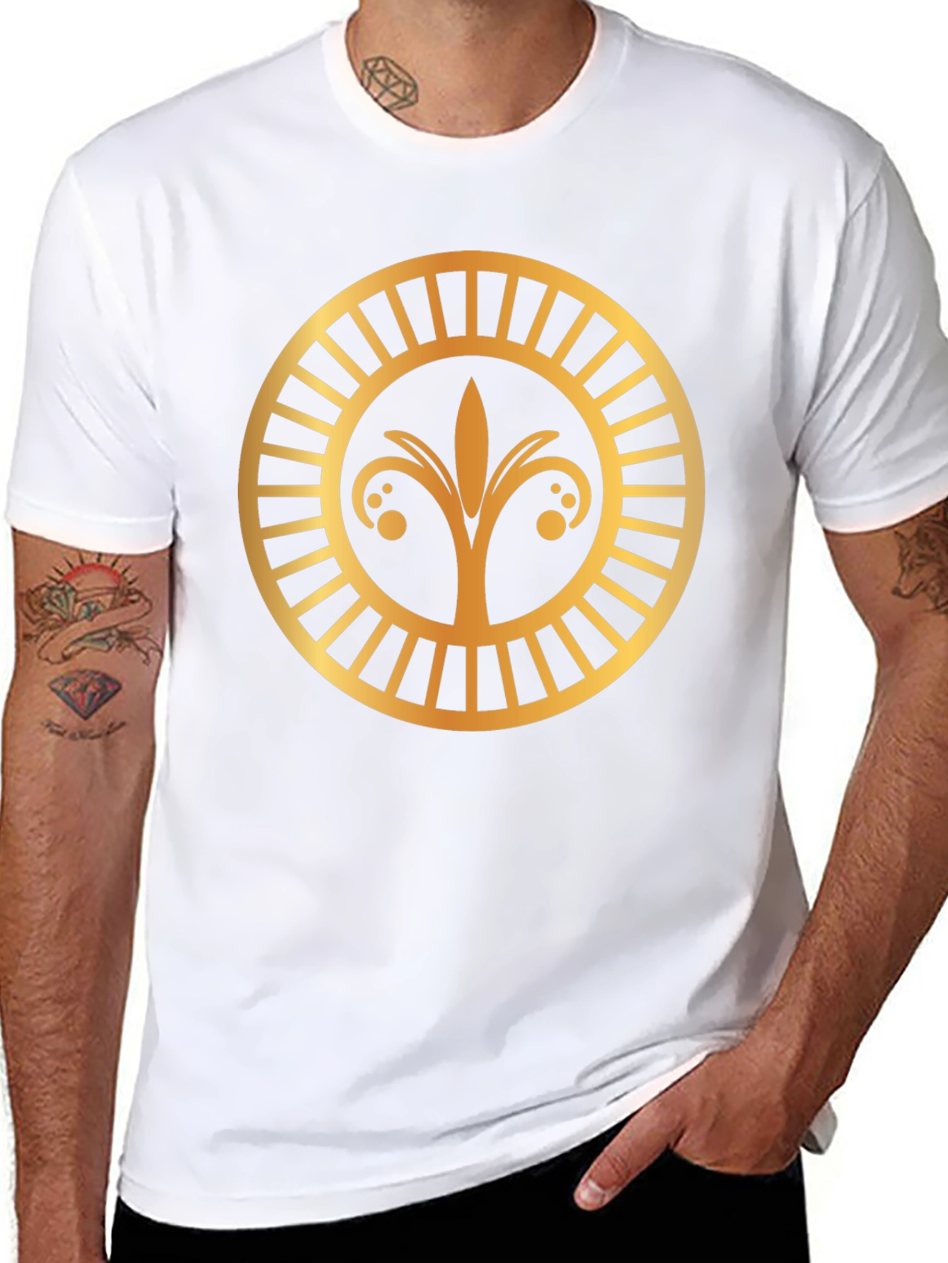 Golden Emblem Black T-Shirt