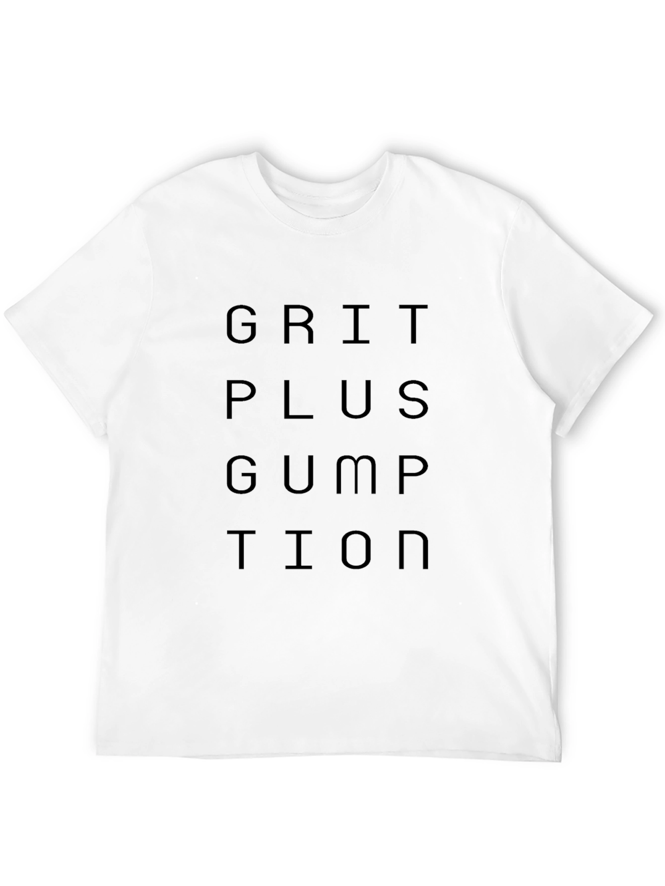Grit Plus Gumption Graphic Tee - Black Cotton T-Shirt