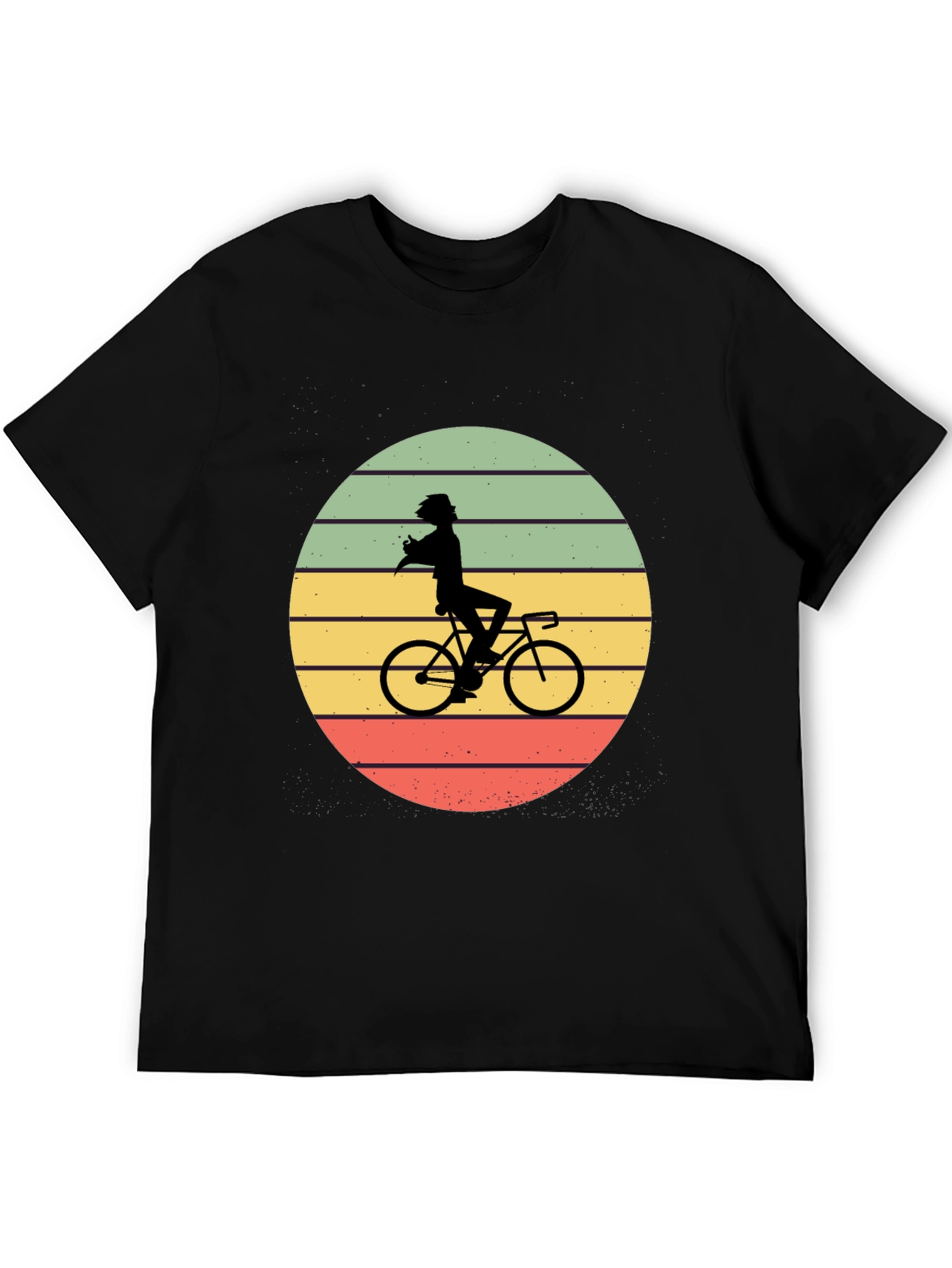 Retro Cyclist Silhouette T-Shirt