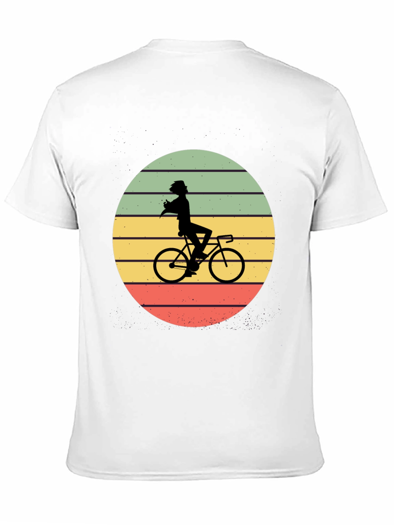 Retro Cyclist Silhouette T-Shirt