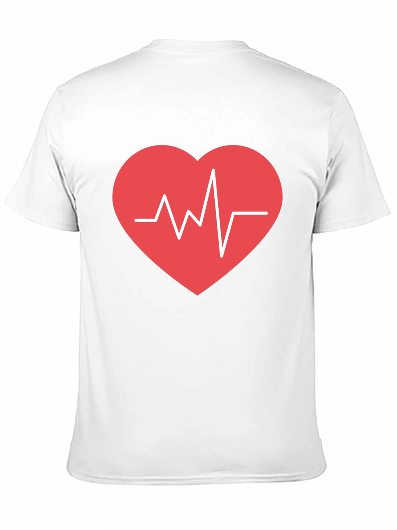 Heartbeat Graphic Tee - Black Cotton Comfort