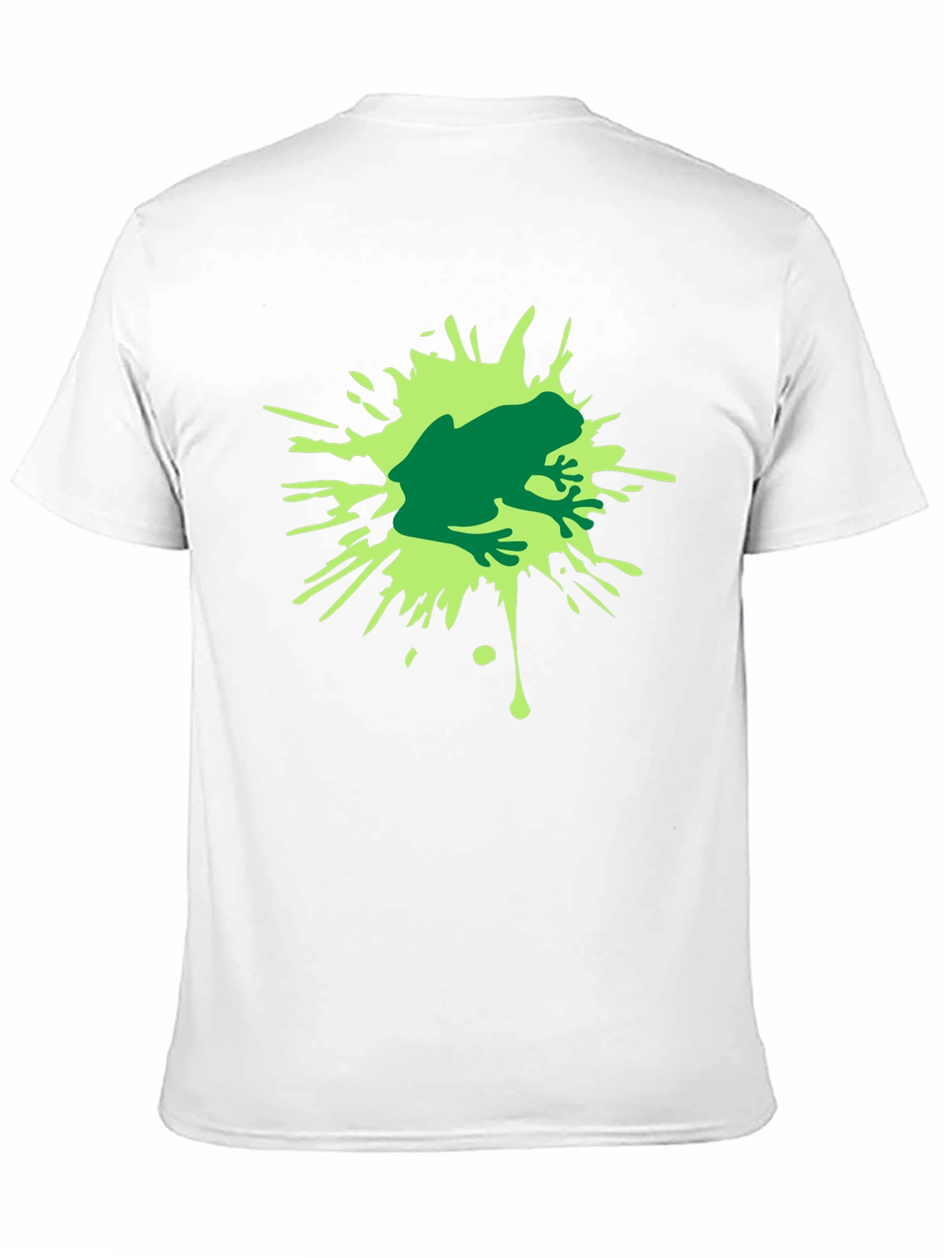 Frog Splash Graphic T-Shirt - Black Cotton Tee