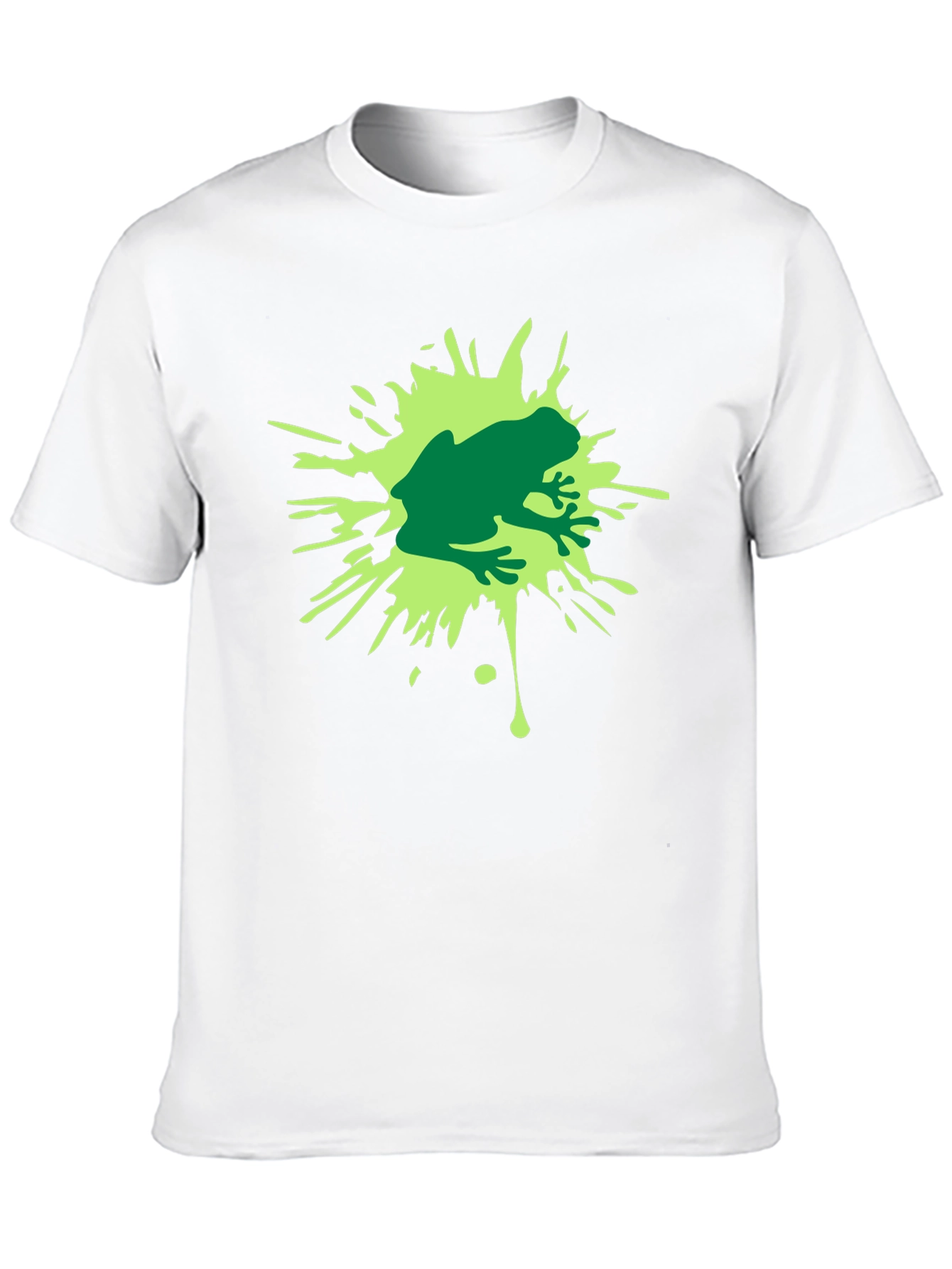 Frog Splash Graphic T-Shirt - Black Cotton Tee