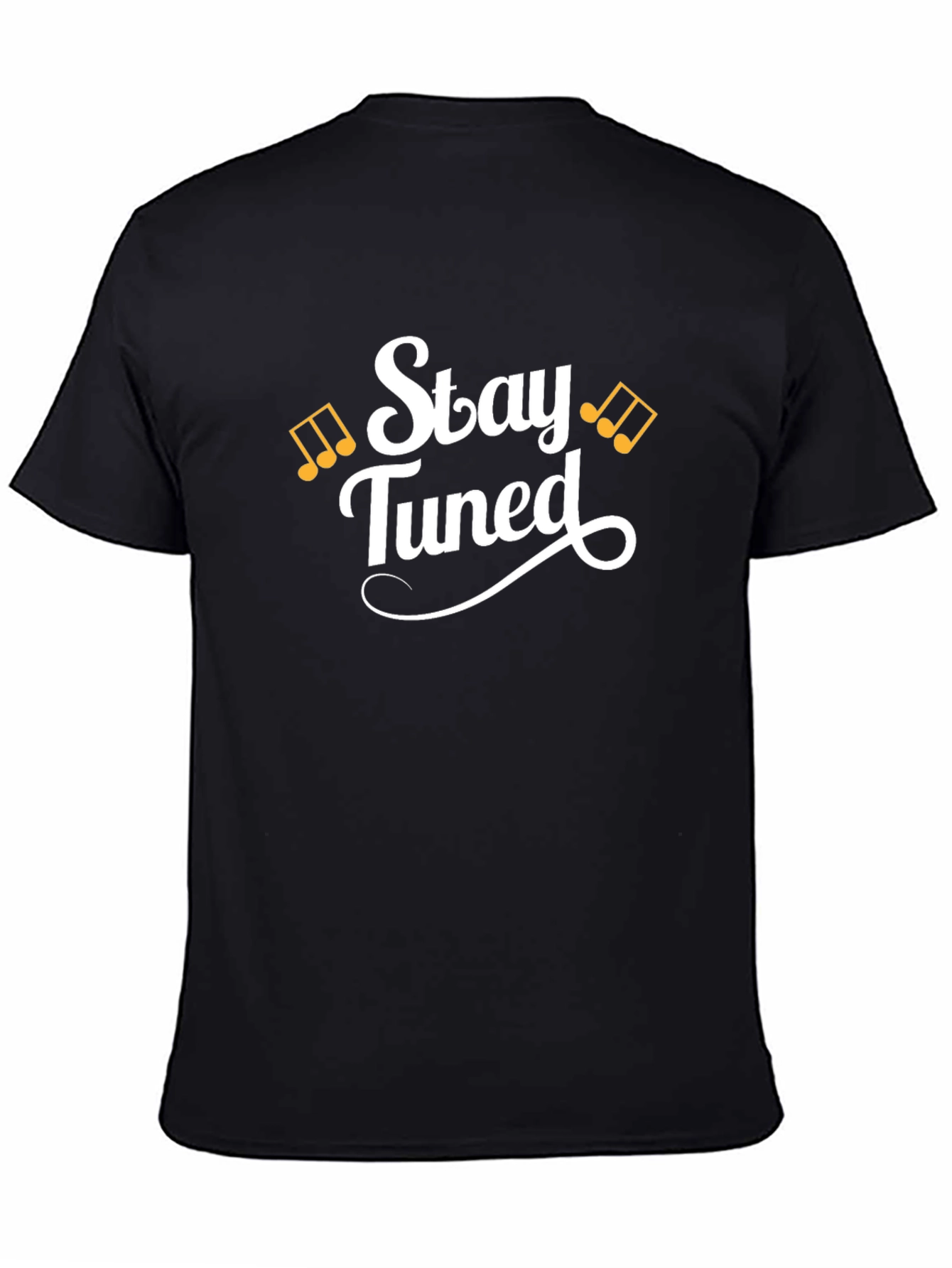 Stay Tuned Black Graphic Tee