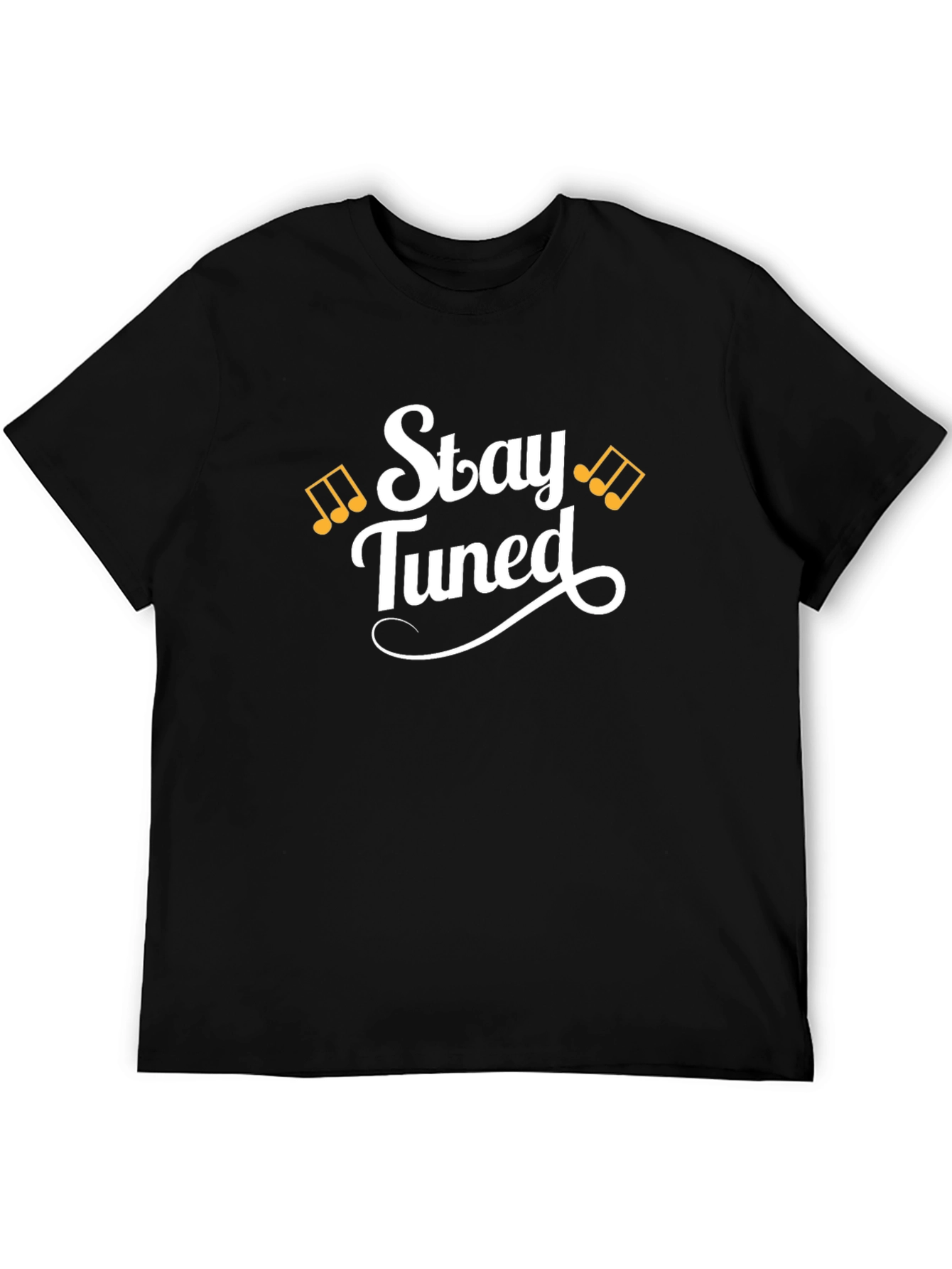 Stay Tuned Black Graphic Tee