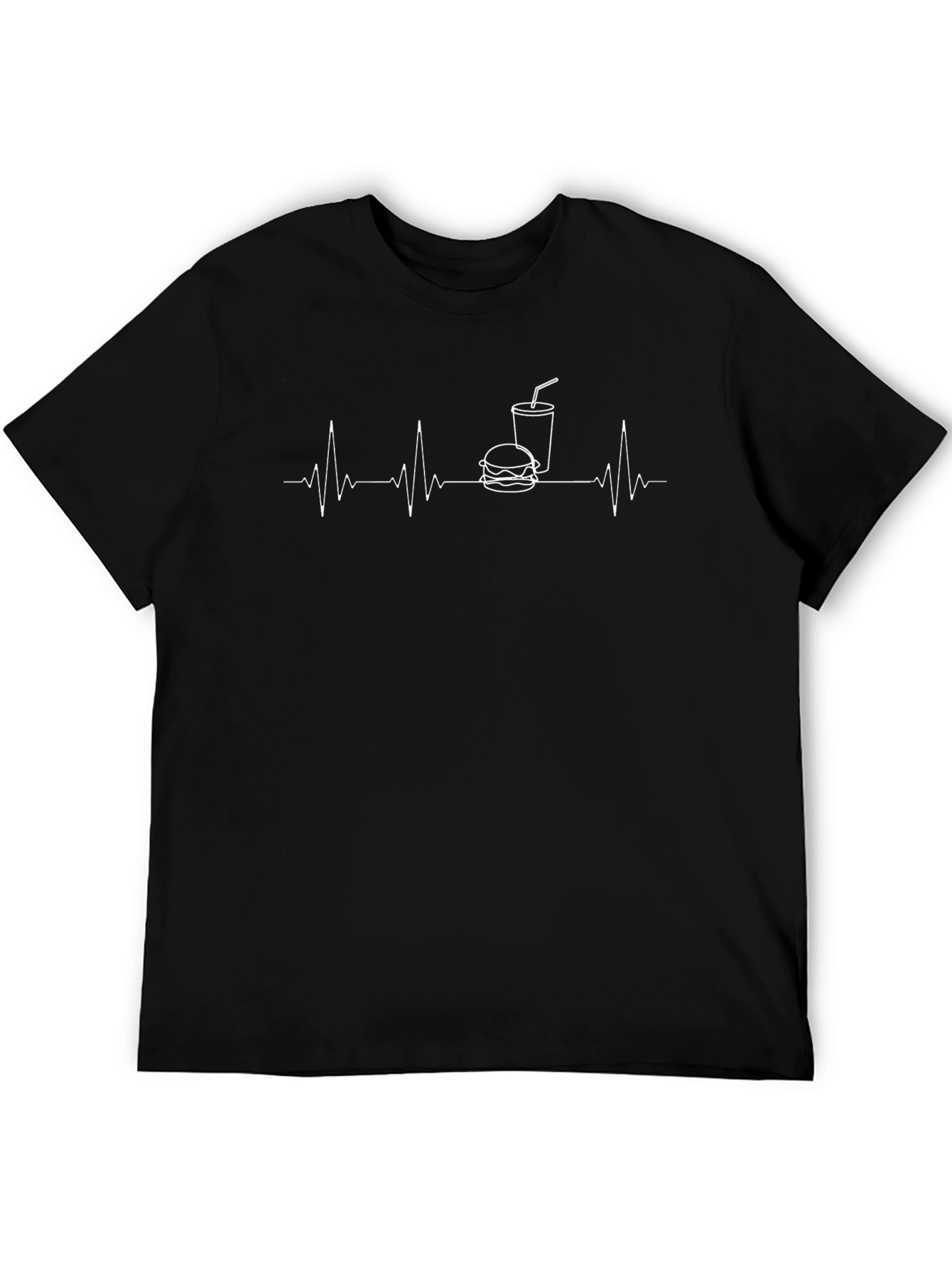 Food Heartbeat Graphic T-Shirt
