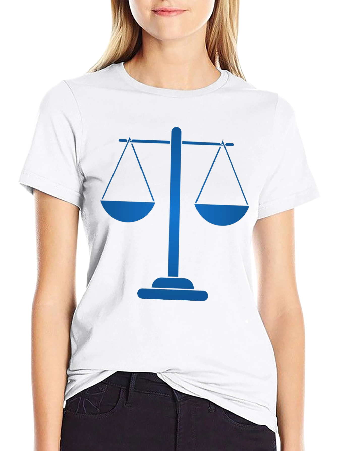 Scales of Justice Graphic Tee - Black