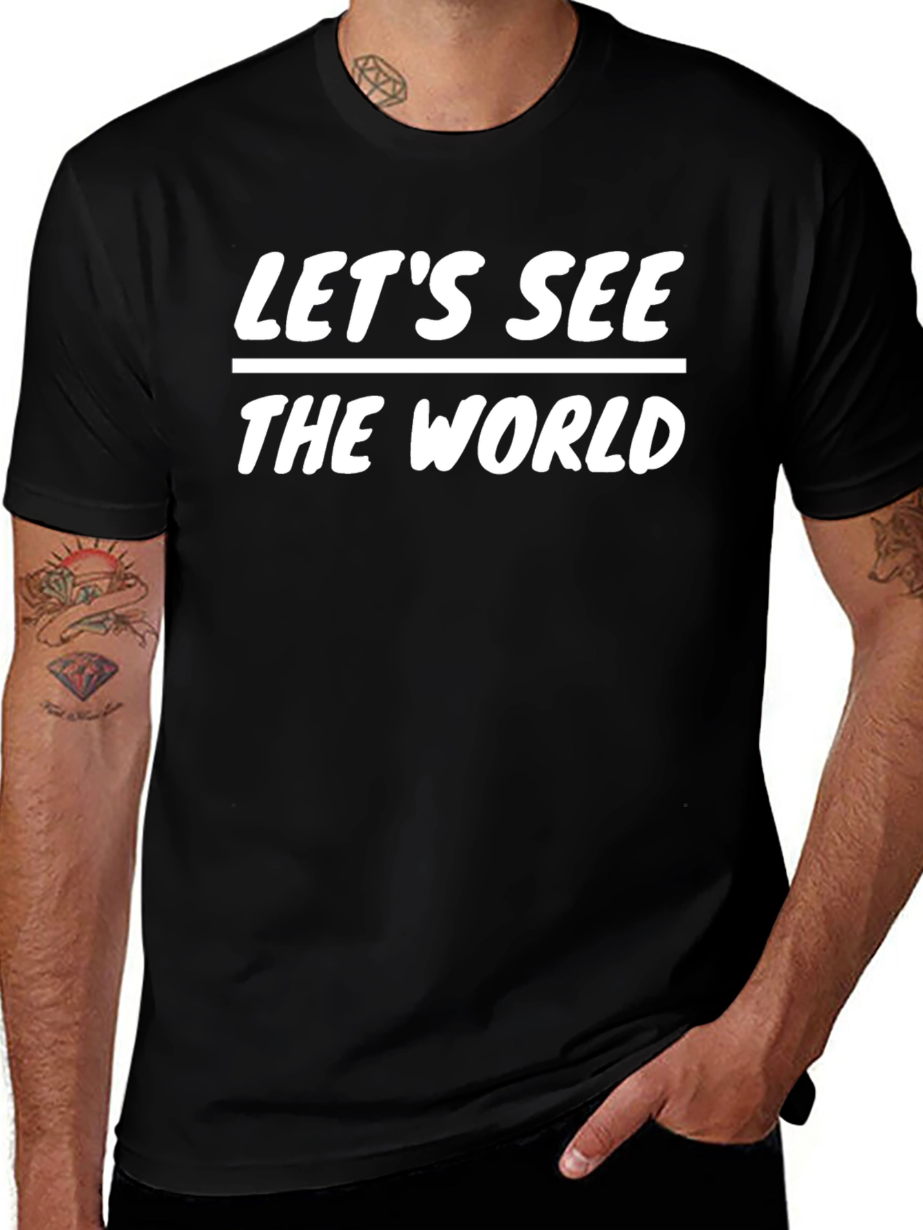 Lets See The World Graphic T-Shirt
