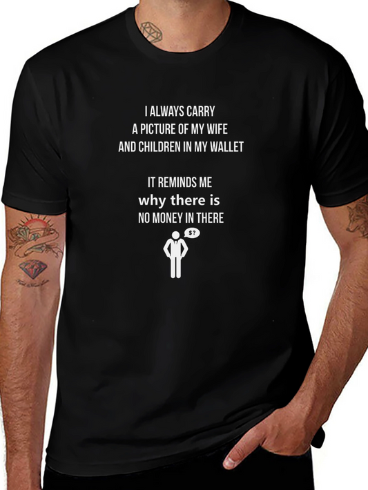 Funny Family Wallet Graphic T-Shirt