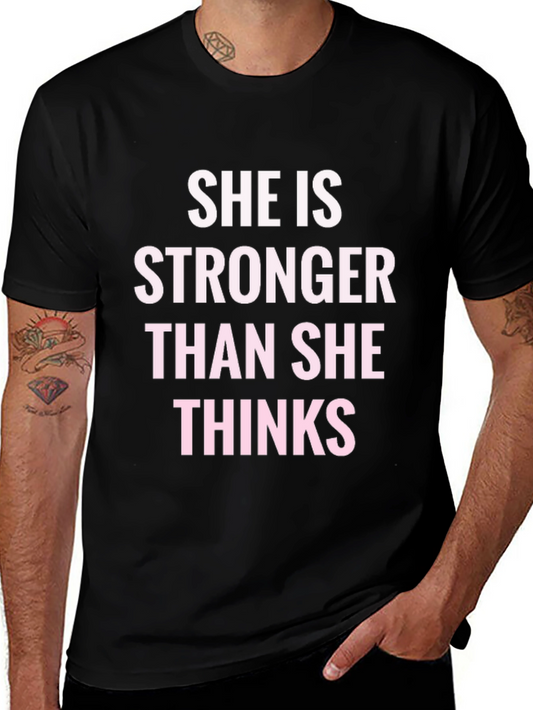 Empowering Stronger Than She Thinks Graphic Tee