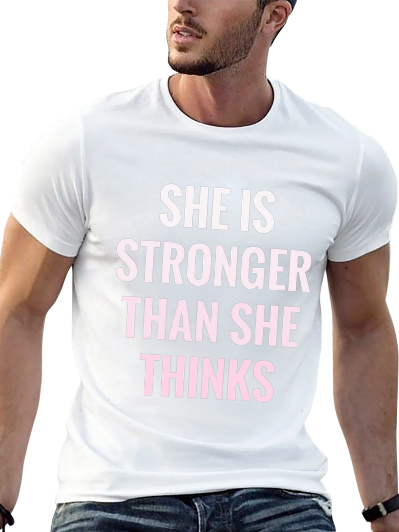 Empowering Stronger Than She Thinks Graphic Tee