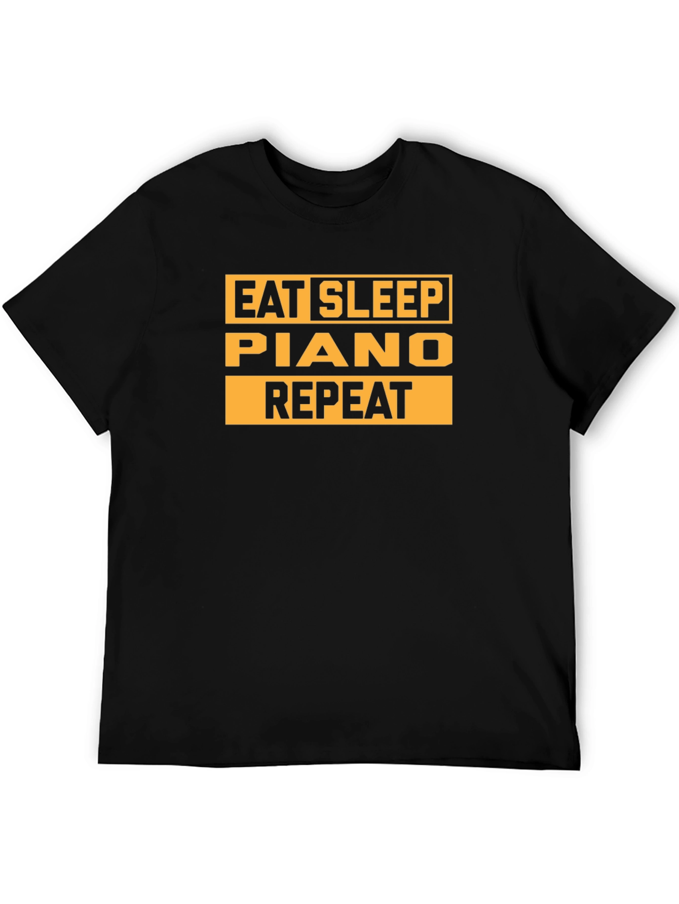 Eat Sleep Piano Repeat T-Shirt - Musicians Tee