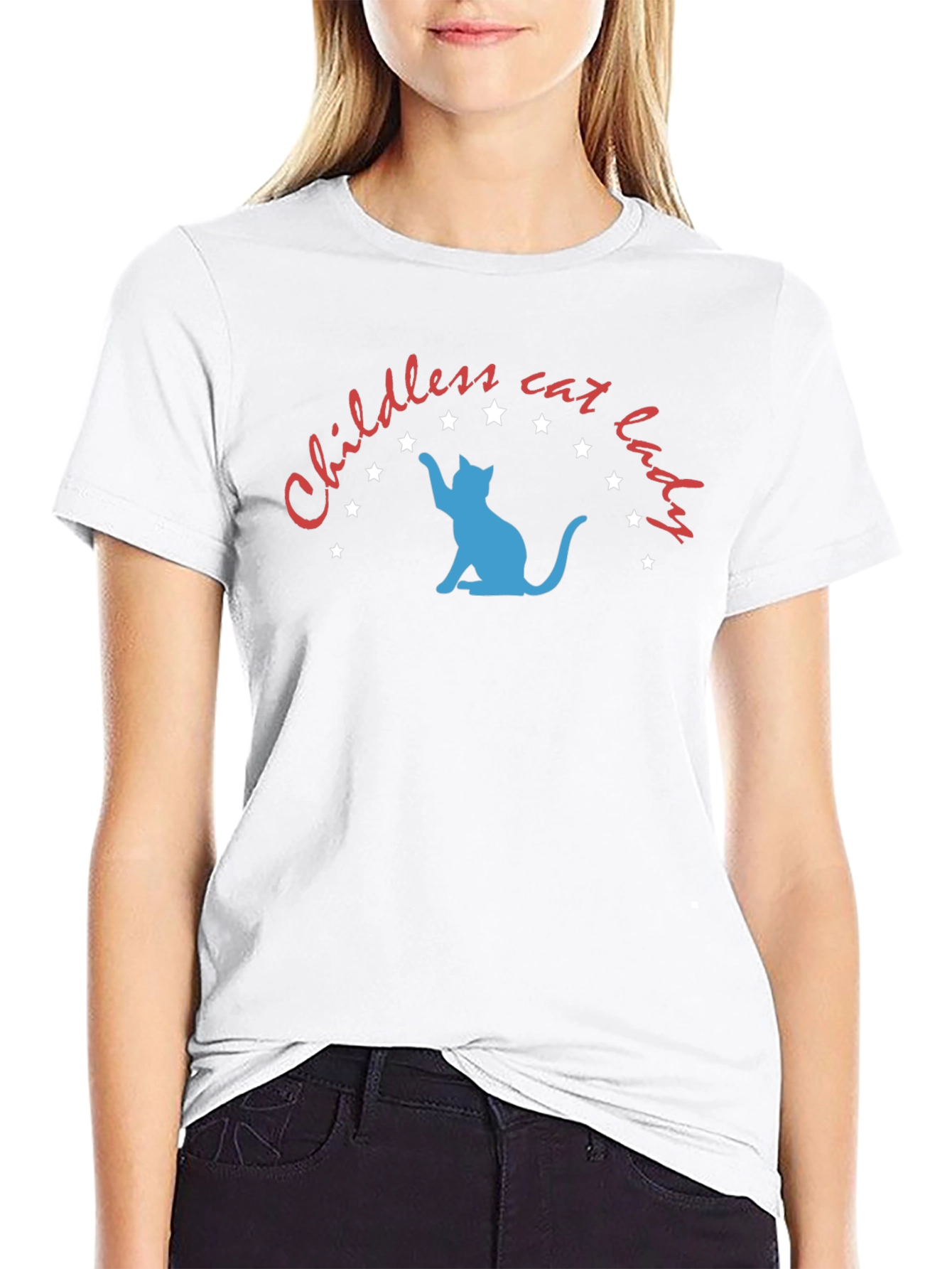 Childless Cat Lady Graphic Tee - Unisex Black T-Shirt