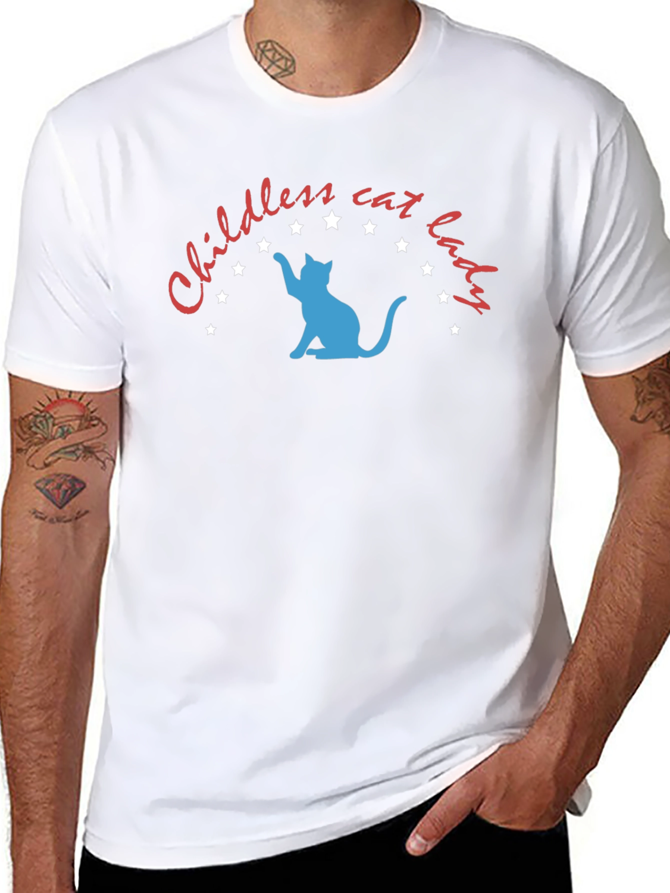 Childless Cat Lady Graphic Tee - Unisex Black T-Shirt
