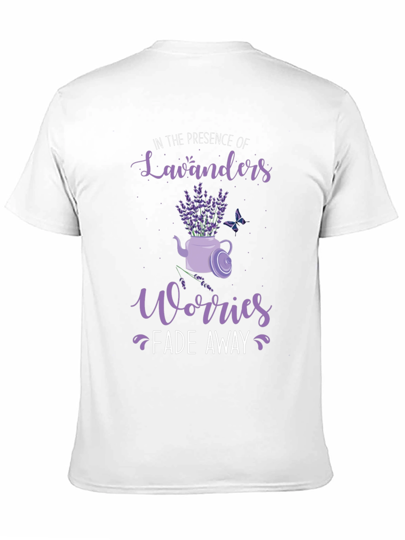Lavender Lovers Tee: Worries Fade Away