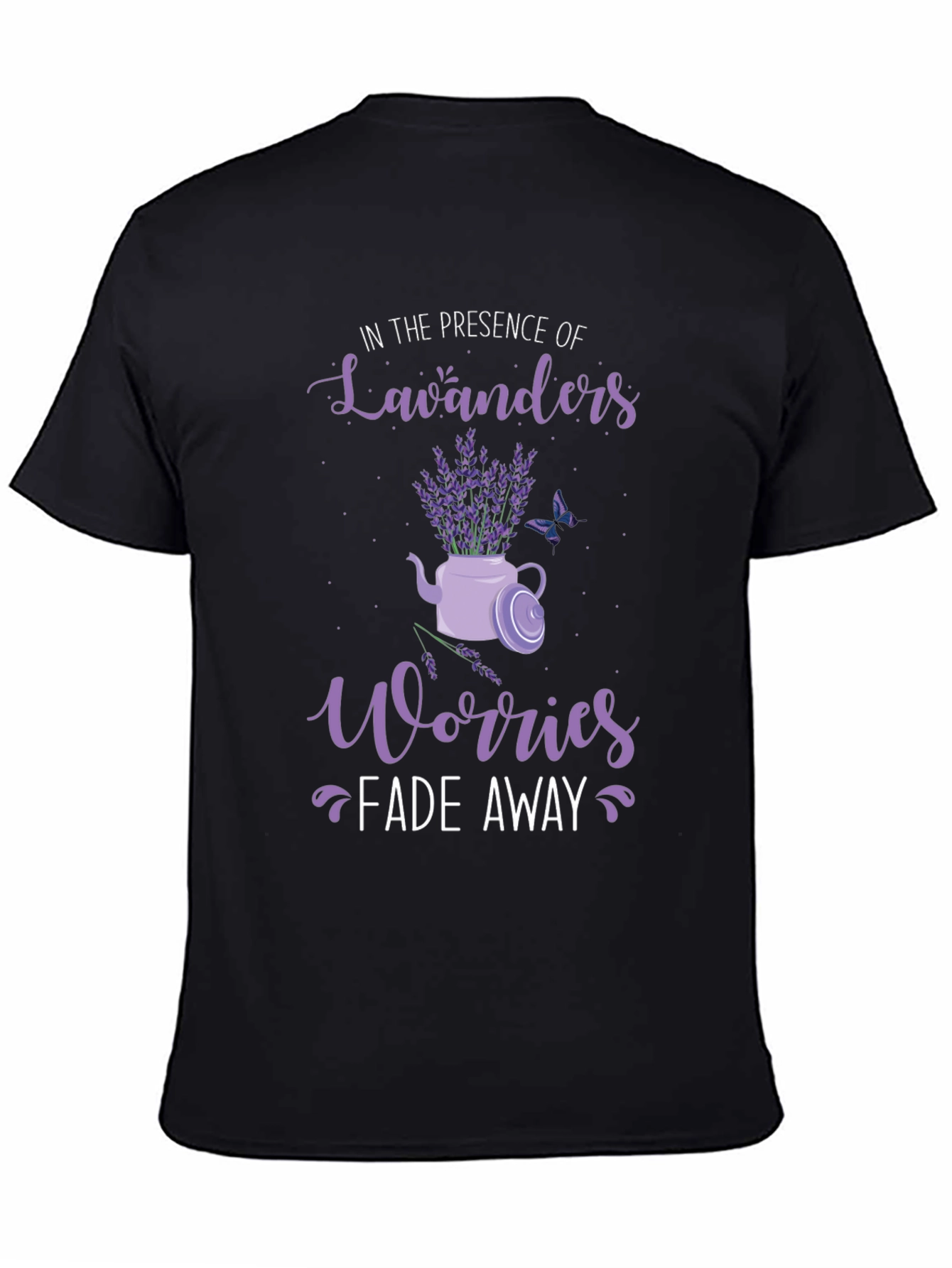 Lavender Lovers Tee: Worries Fade Away