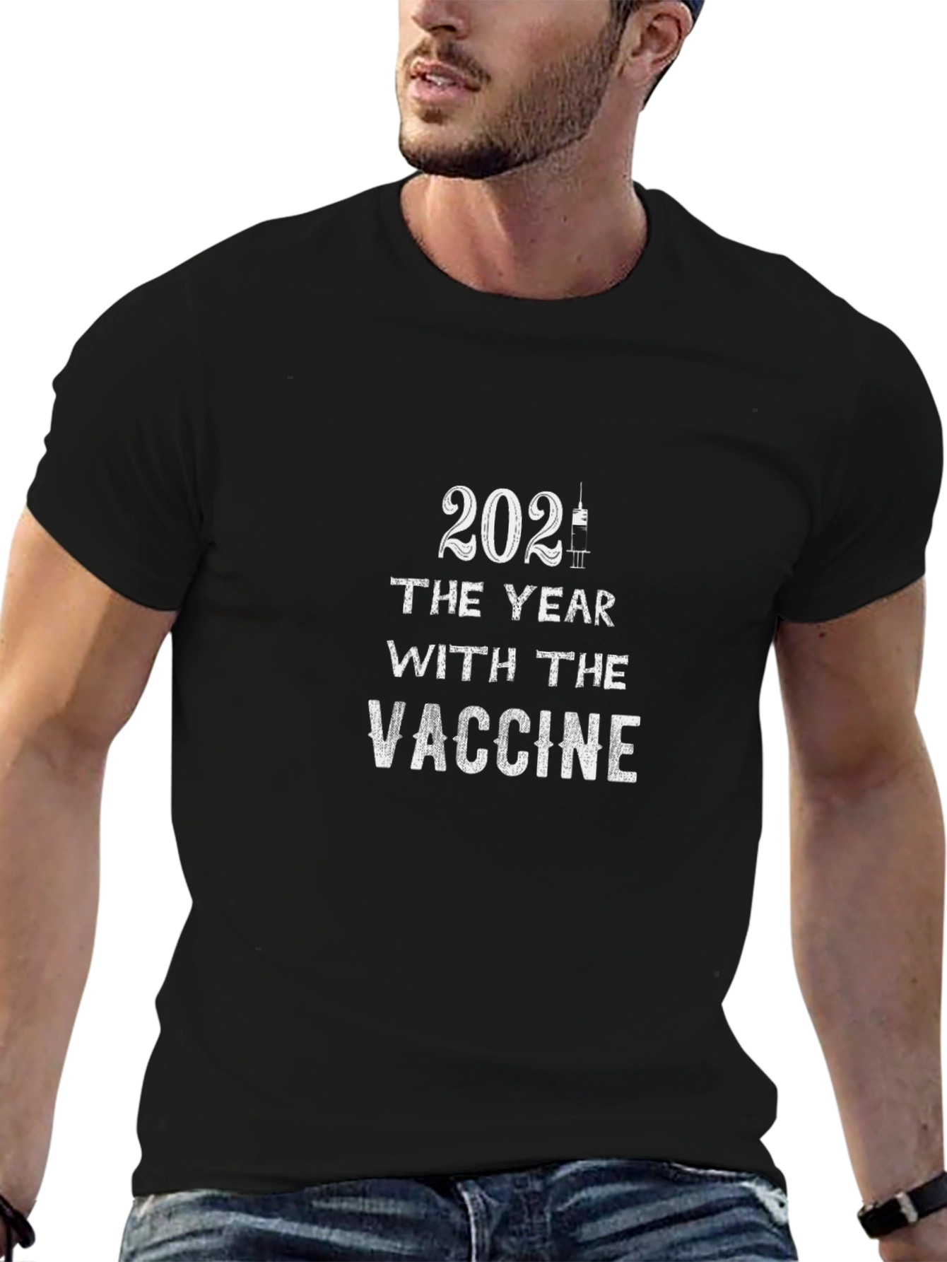 2021 The Year with the Vaccine T-Shirt
