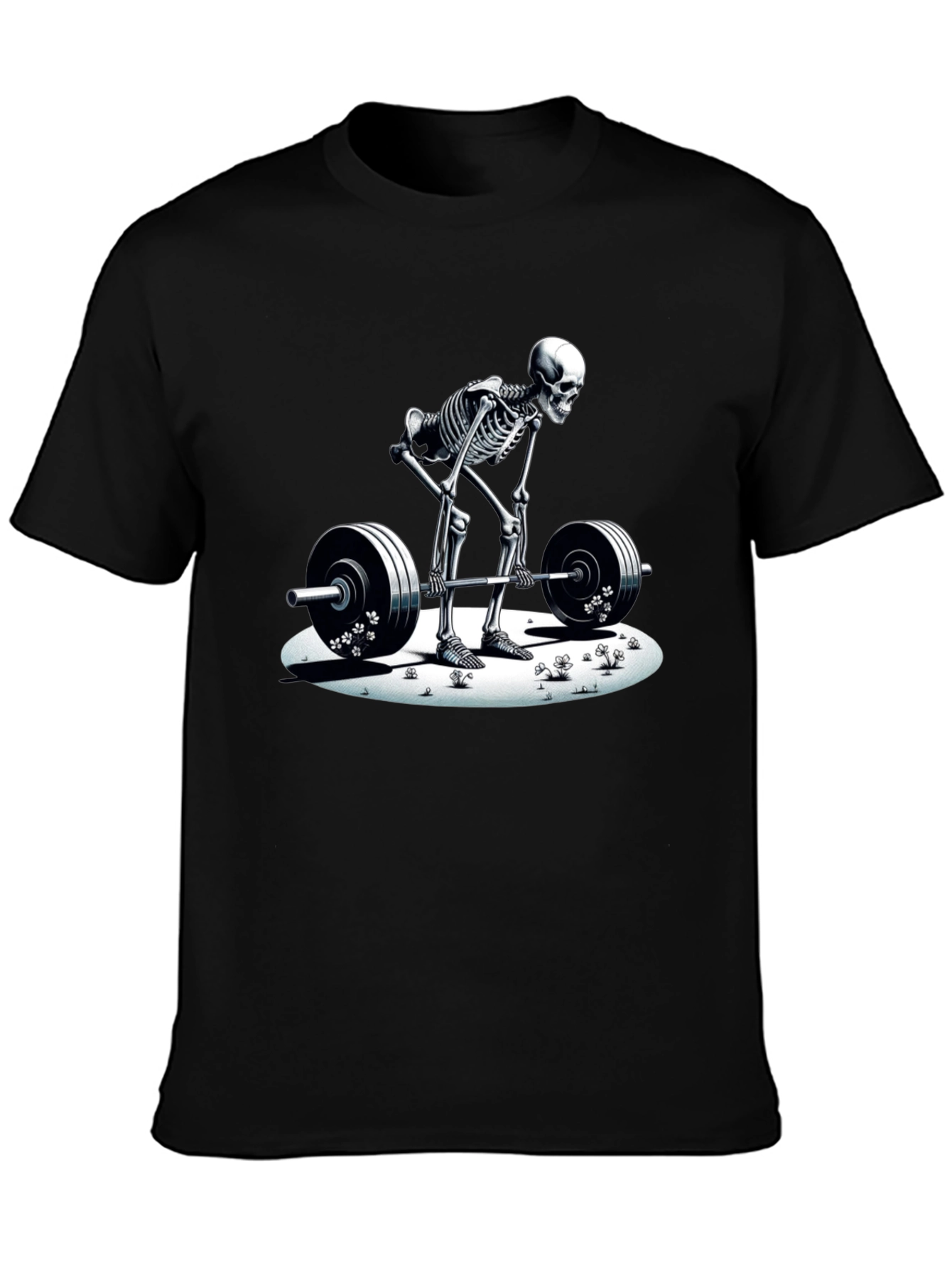 Skeleton Deadlift T-Shirt - Black