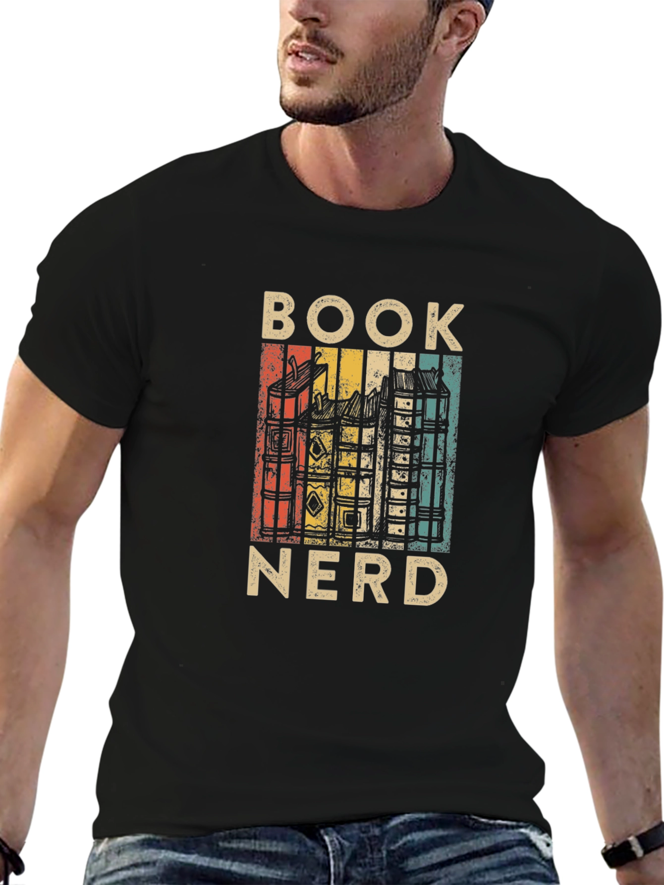 Book Nerd T-Shirt - Retro Style Reading Tee