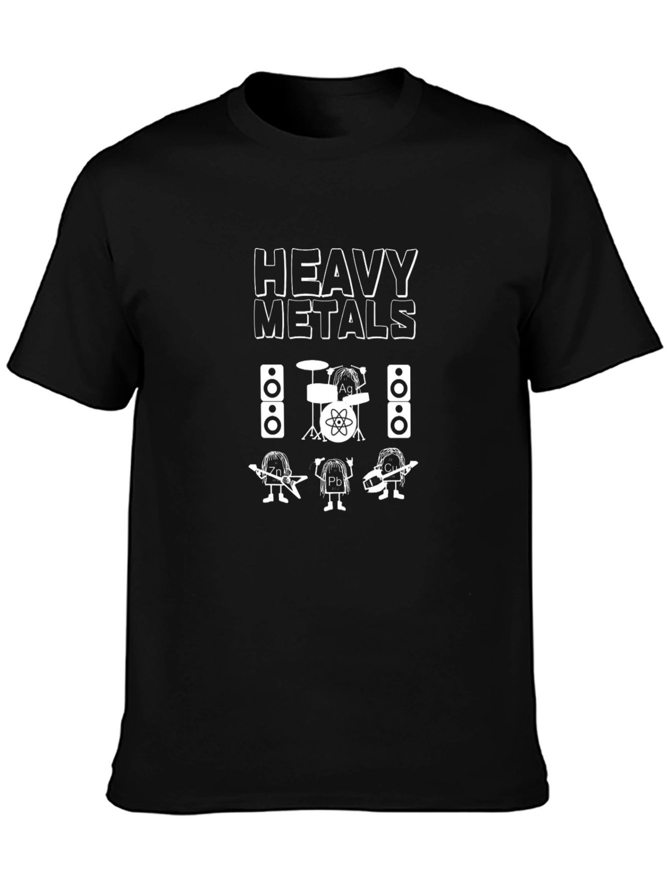 Heavy Metals Music Band Black T-Shirt