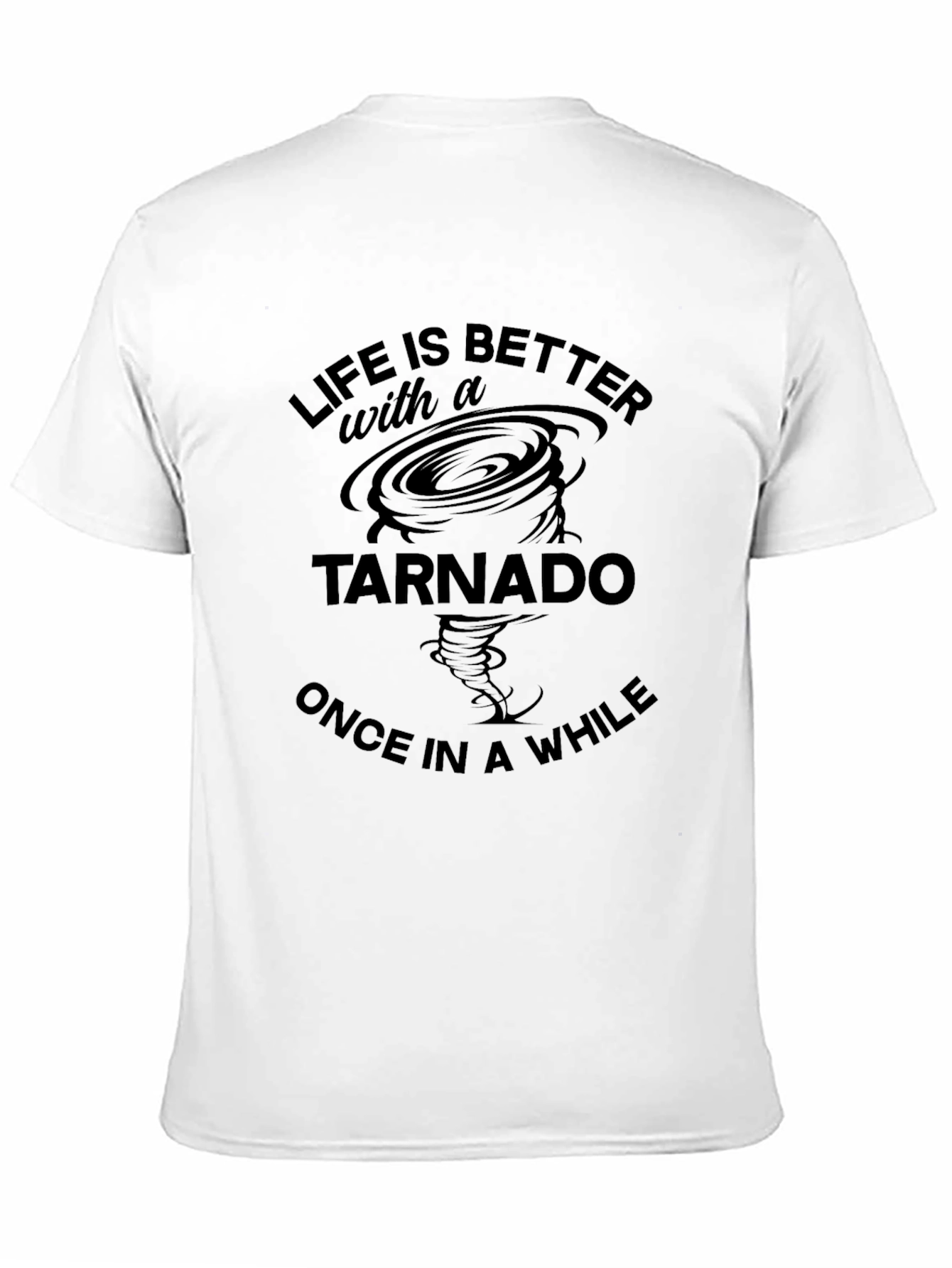 Tornado Graphic Print Crew Neck T-Shirt