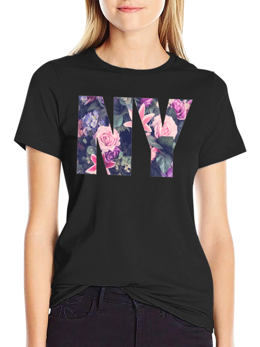 Floral NY Graphic Tee - Urban Style