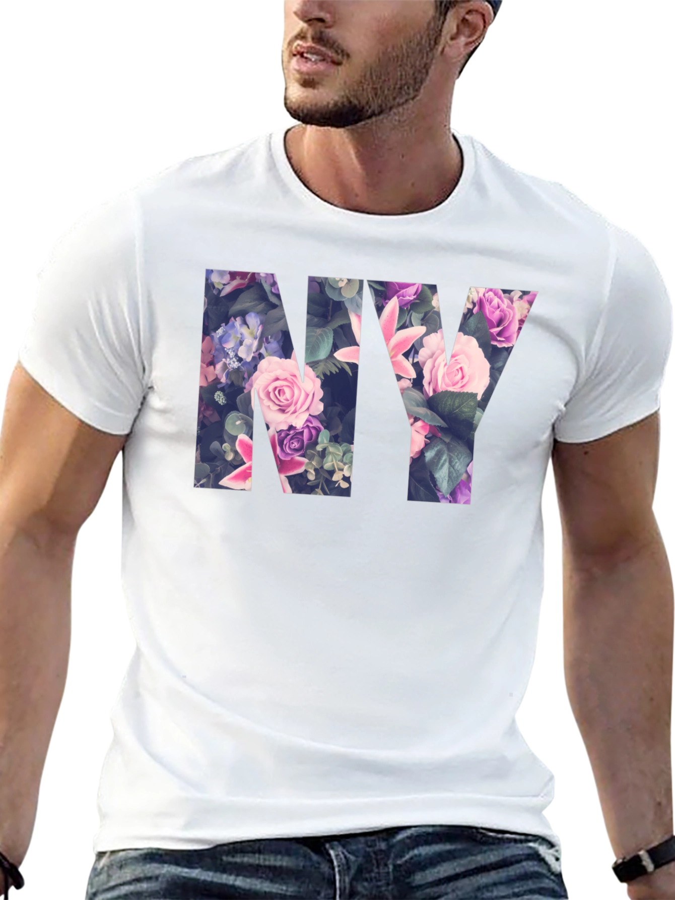 Floral NY Graphic Tee - Urban Style