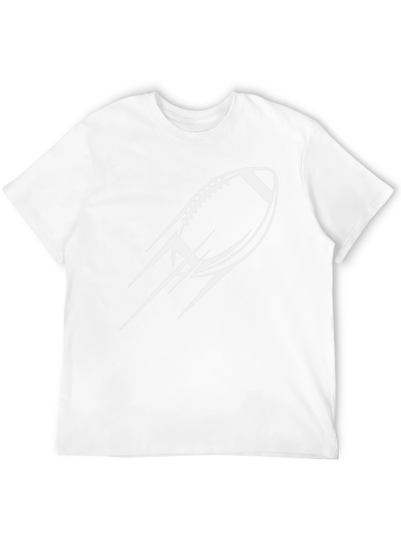 Mens Black Football Graphic Tee