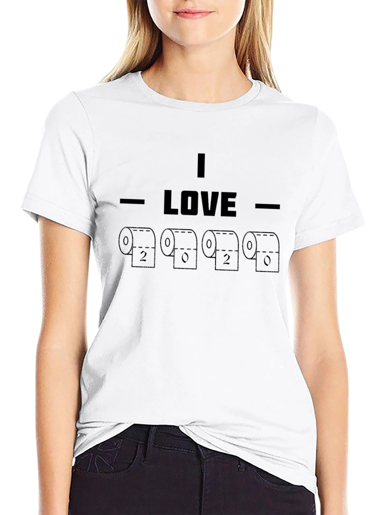 I Love Toilet Paper Novelty T-Shirt