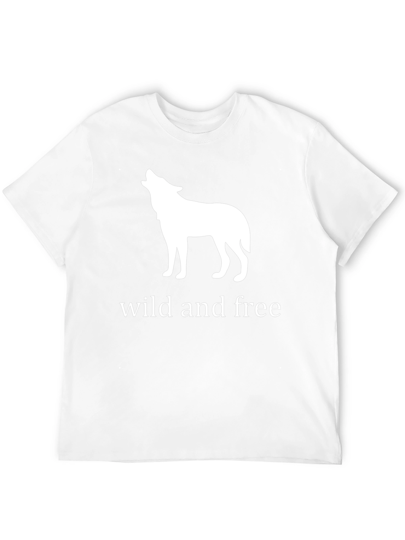 Wild and Free Wolf Graphic Black T-Shirt