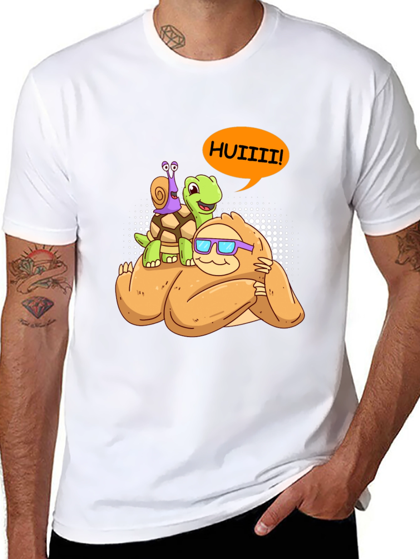 Sloth Turtle & Snail T-Shirt - Slow Life Apparel