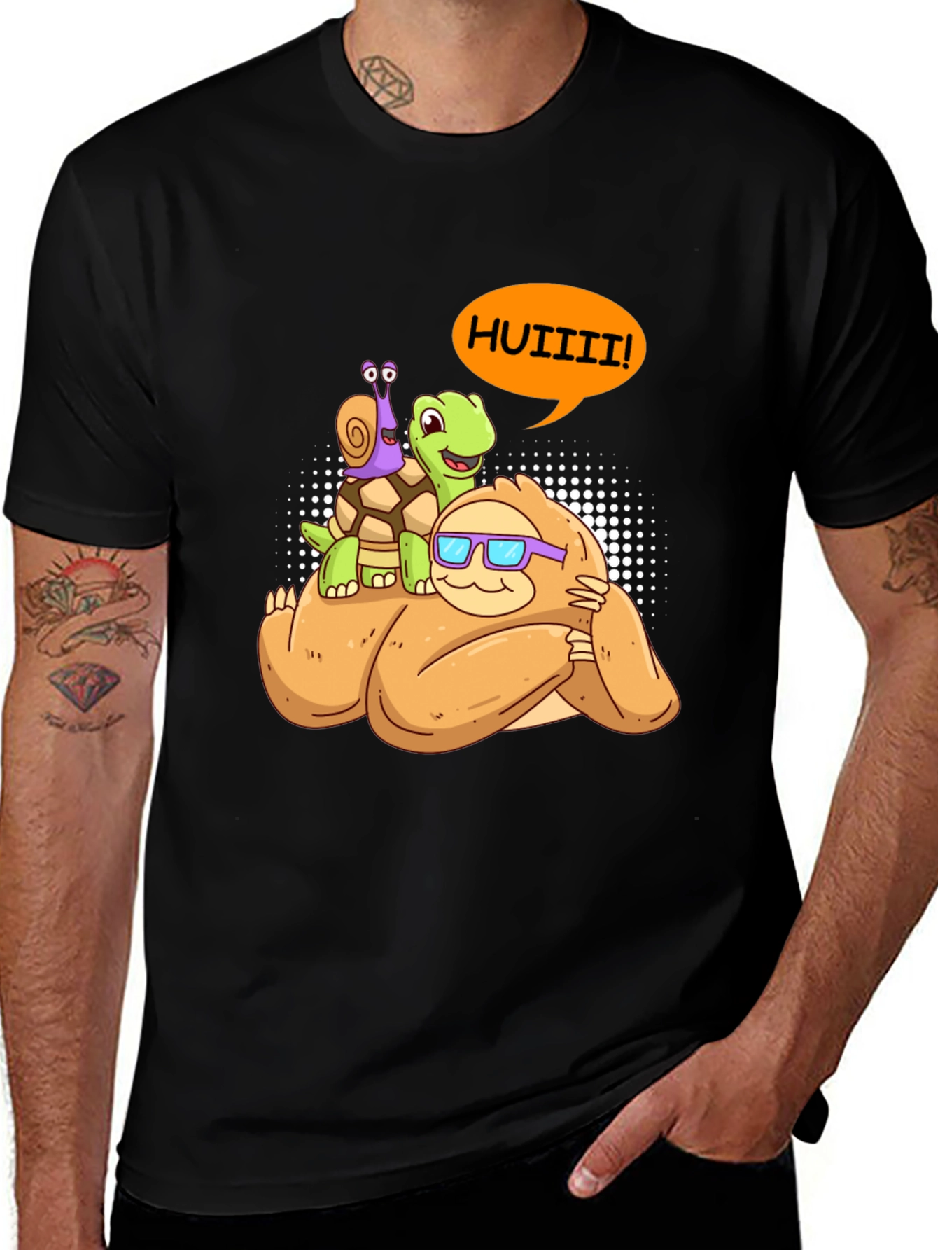 Sloth Turtle & Snail T-Shirt - Slow Life Apparel