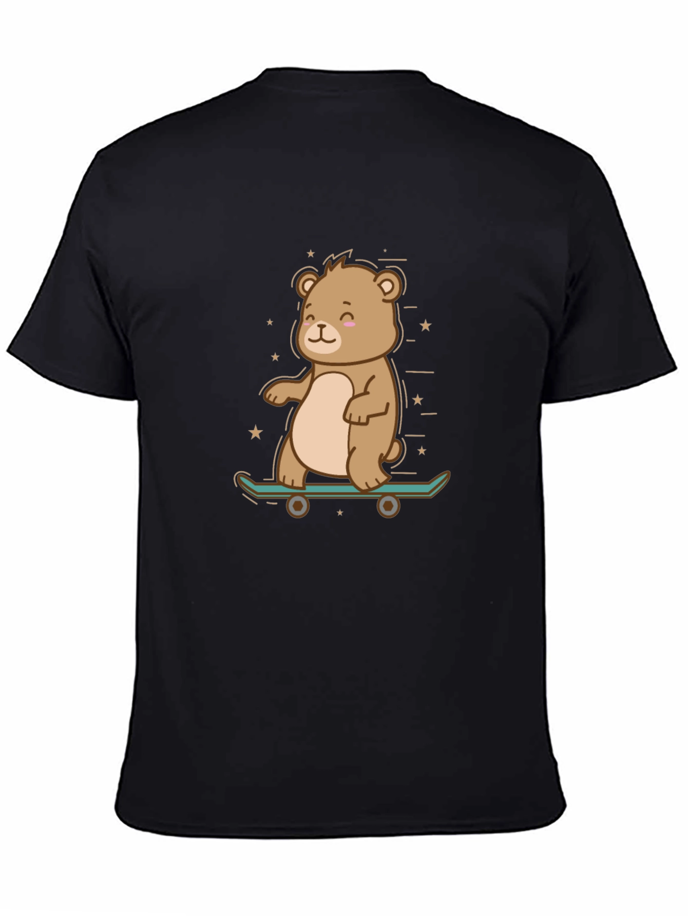 Cool Bear Skateboarder Graphic Tee