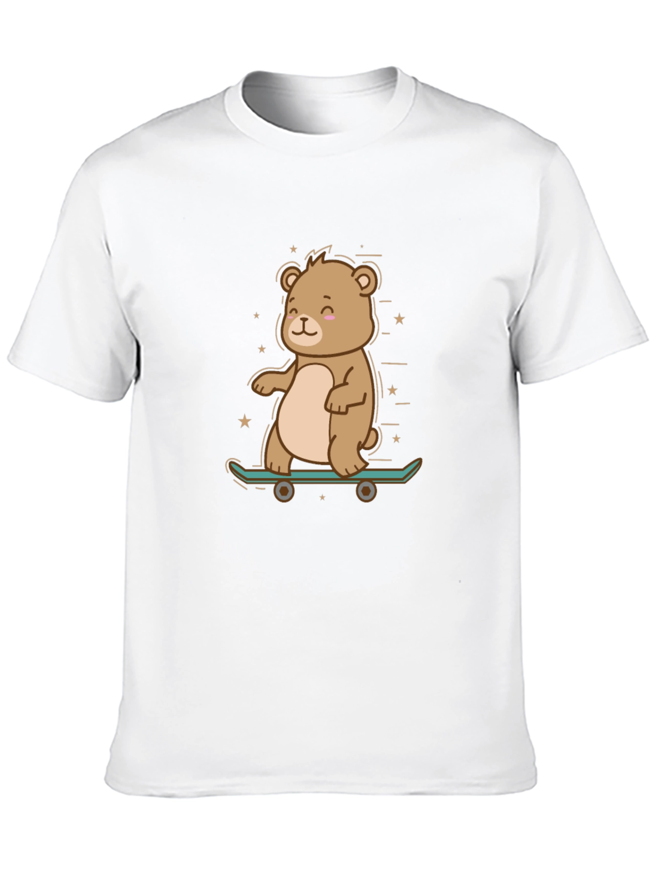 Cool Bear Skateboarder Graphic Tee