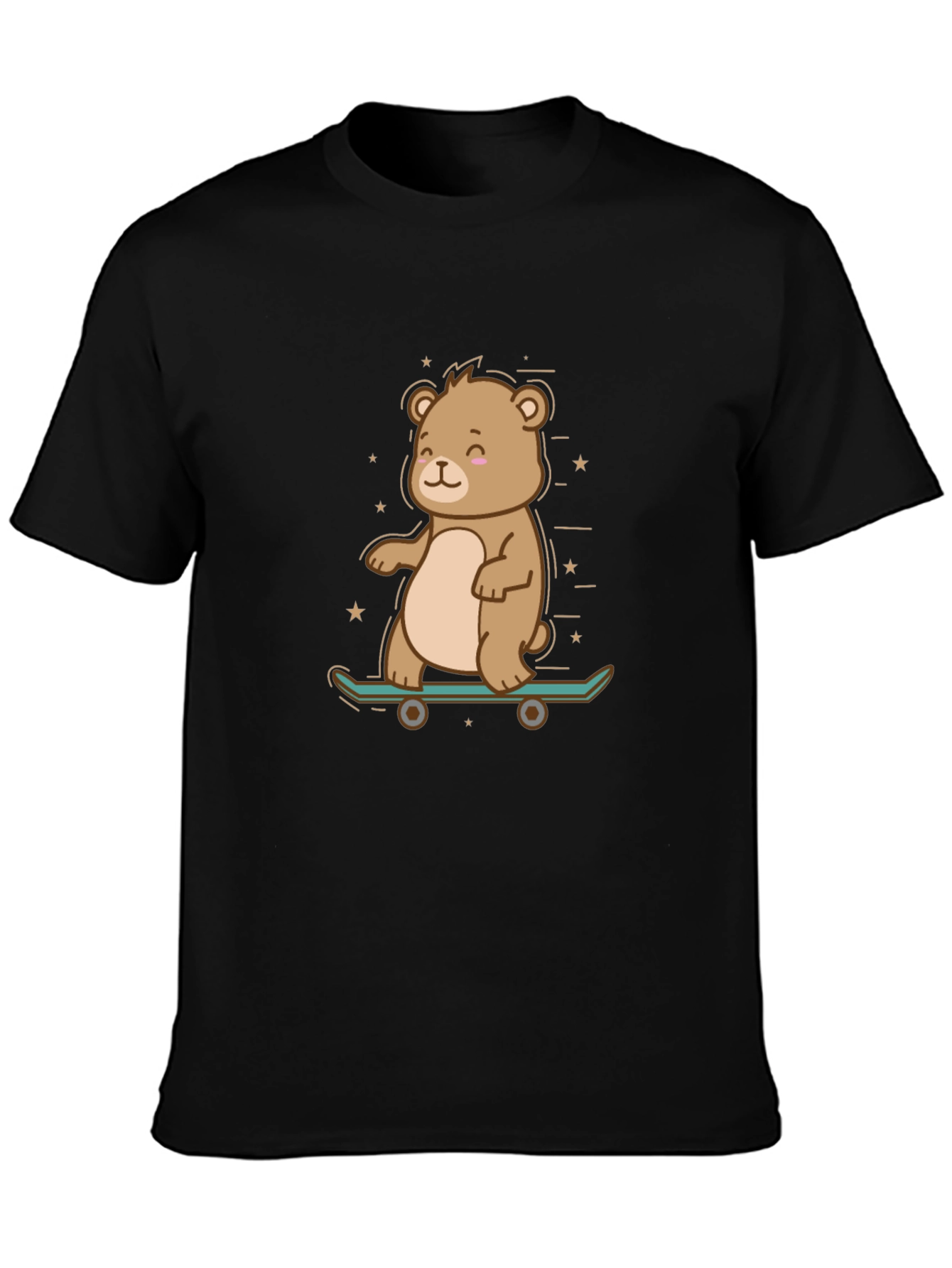 Cool Bear Skateboarder Graphic Tee