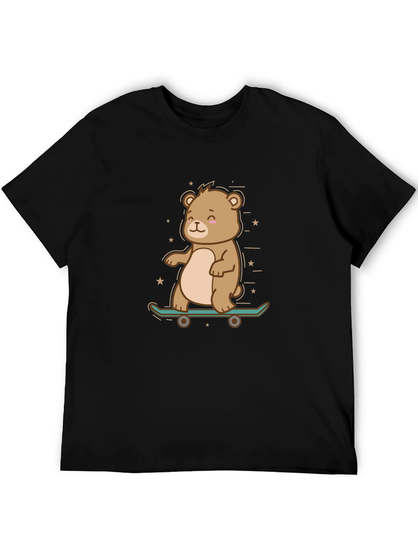 Cool Bear Skateboarder Graphic Tee